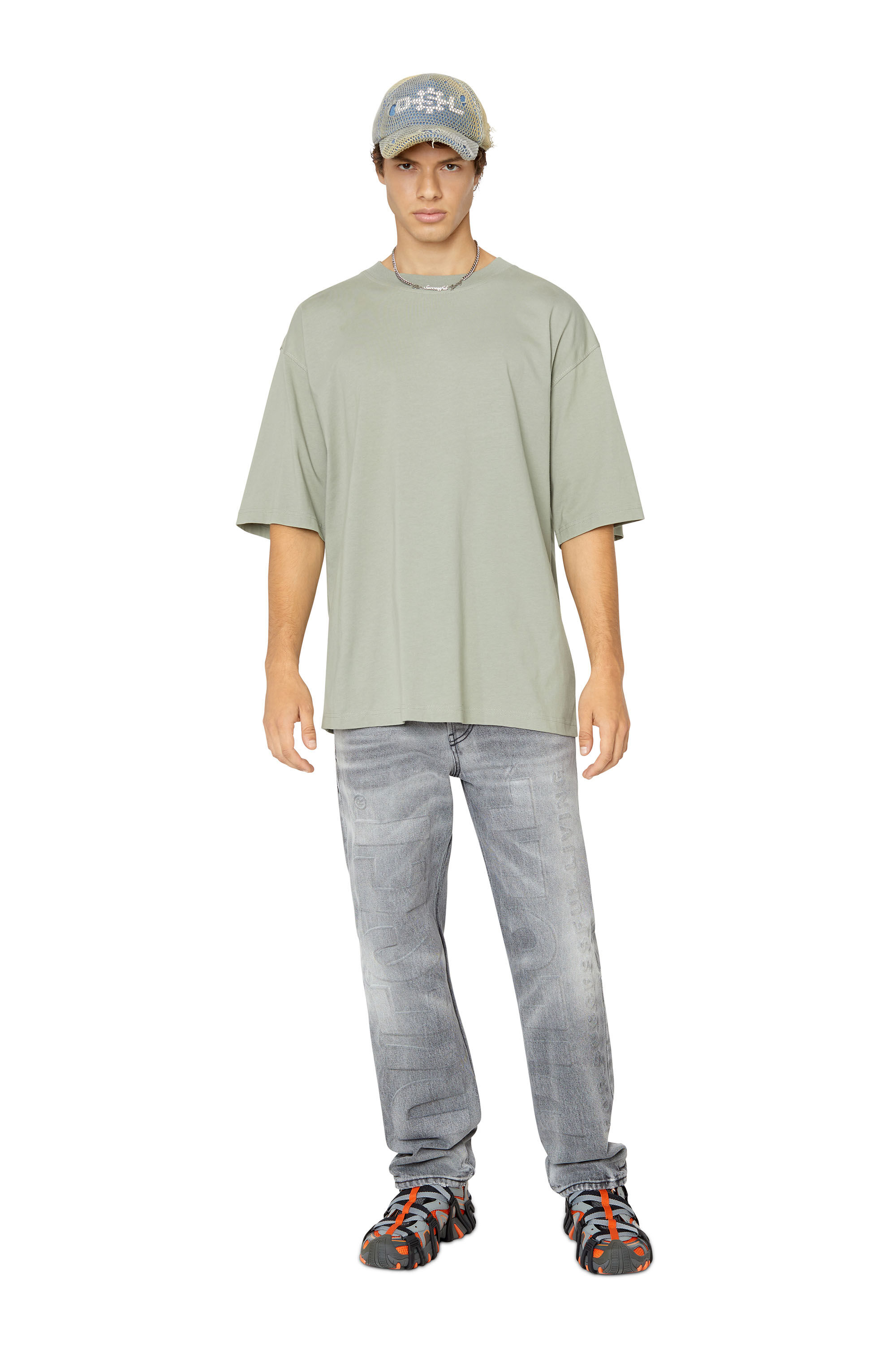 Diesel - T-BOGGY-MEGOVAL, Light Grey - Image 1