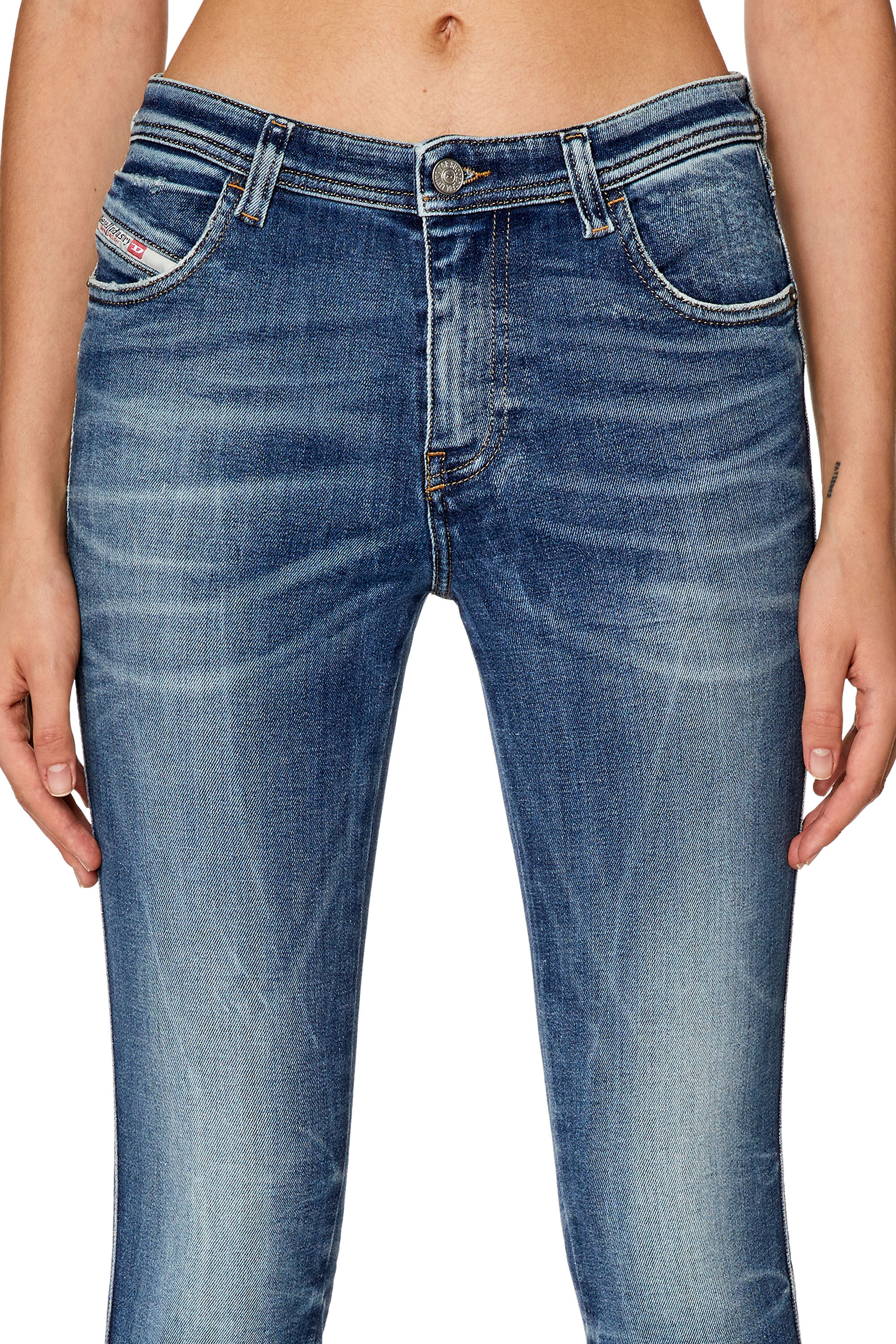 Diesel - Skinny Jeans 2015 Babhila 09G30, Medium blue - Image 5