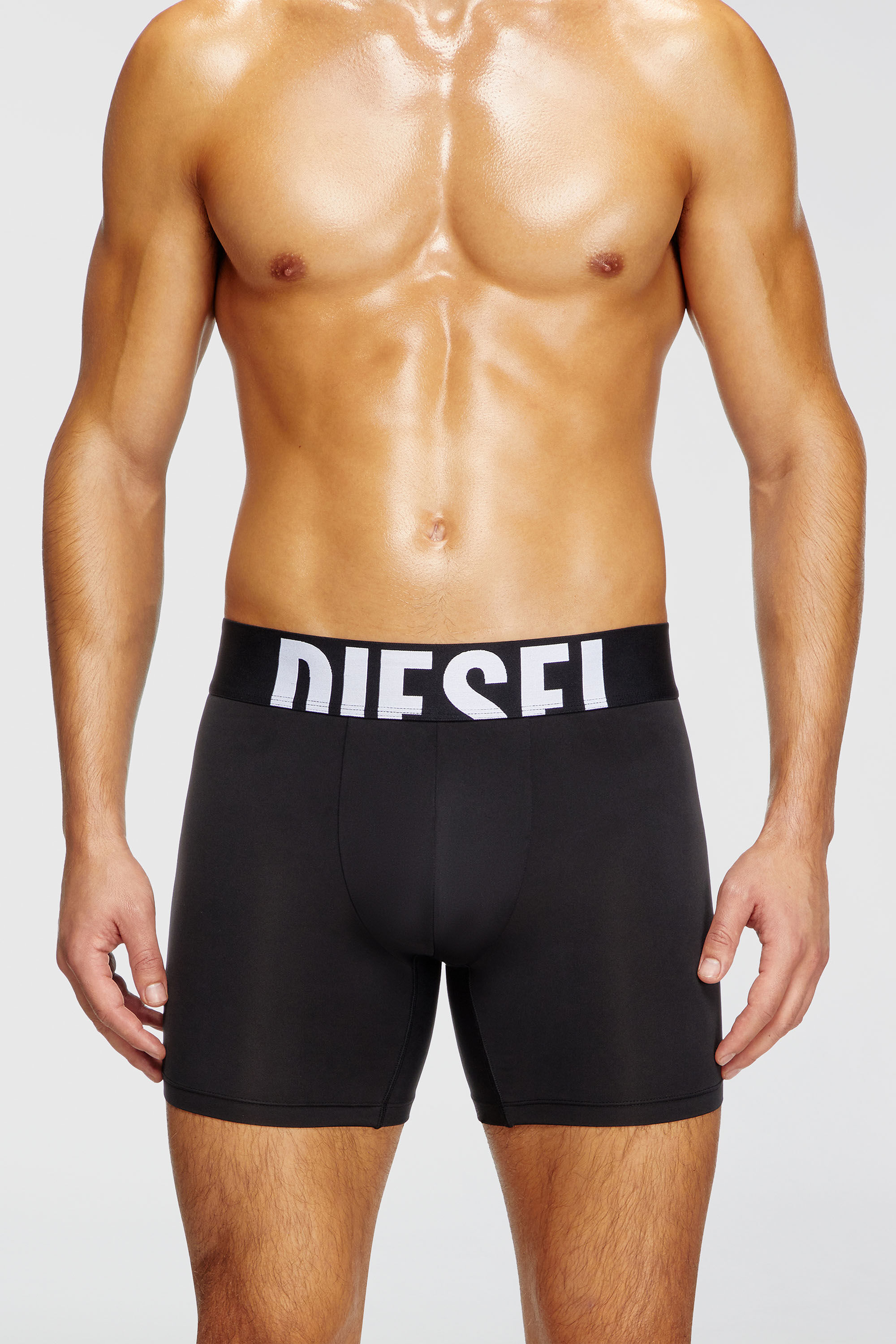 Diesel - MAX-D-POP-3PACK-55, Man's Three-pack boxer briefs in microfibre in Black - 3