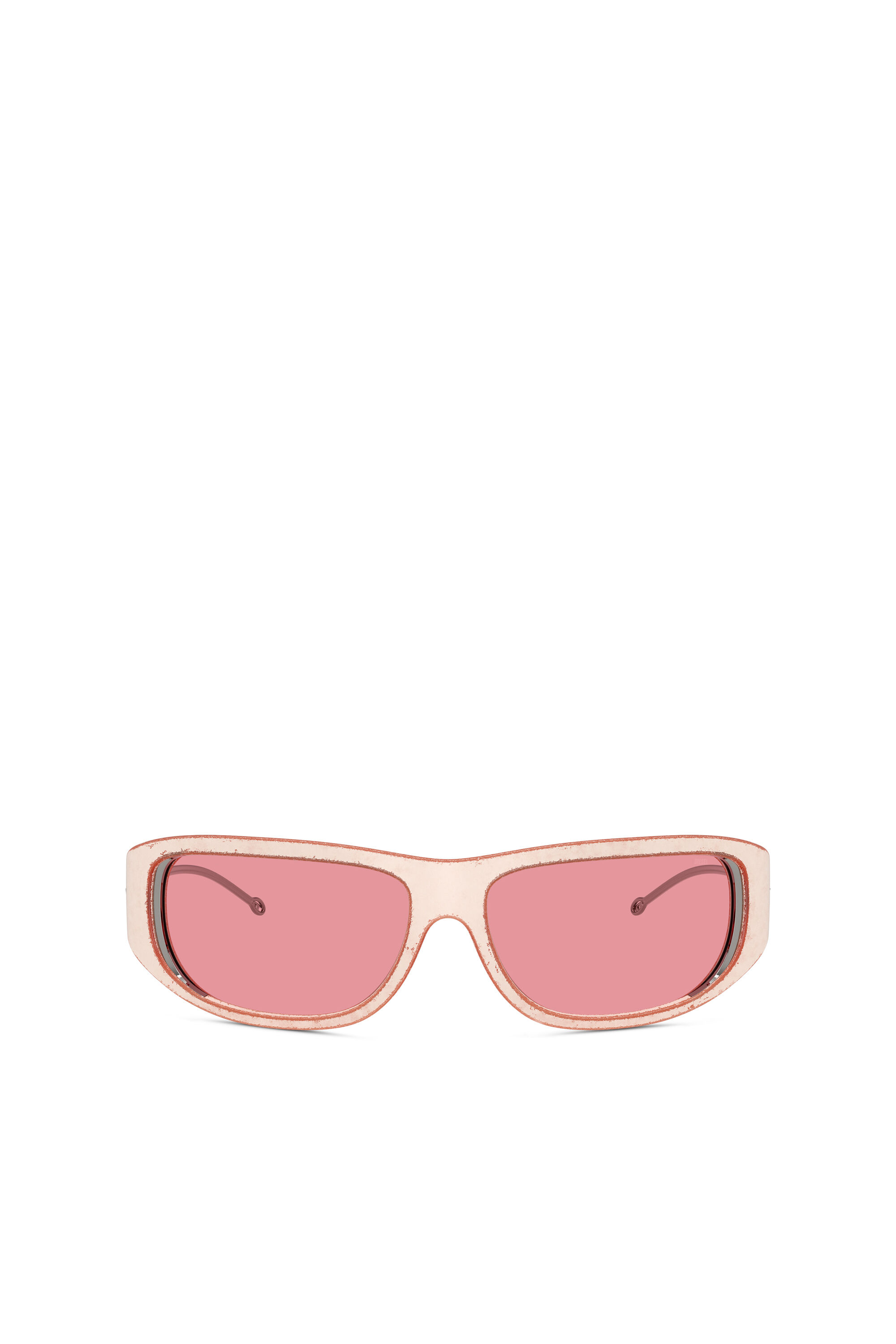 Diesel - 0DL3001, Unisex's Wraparound style sunglasses in Pink - 1