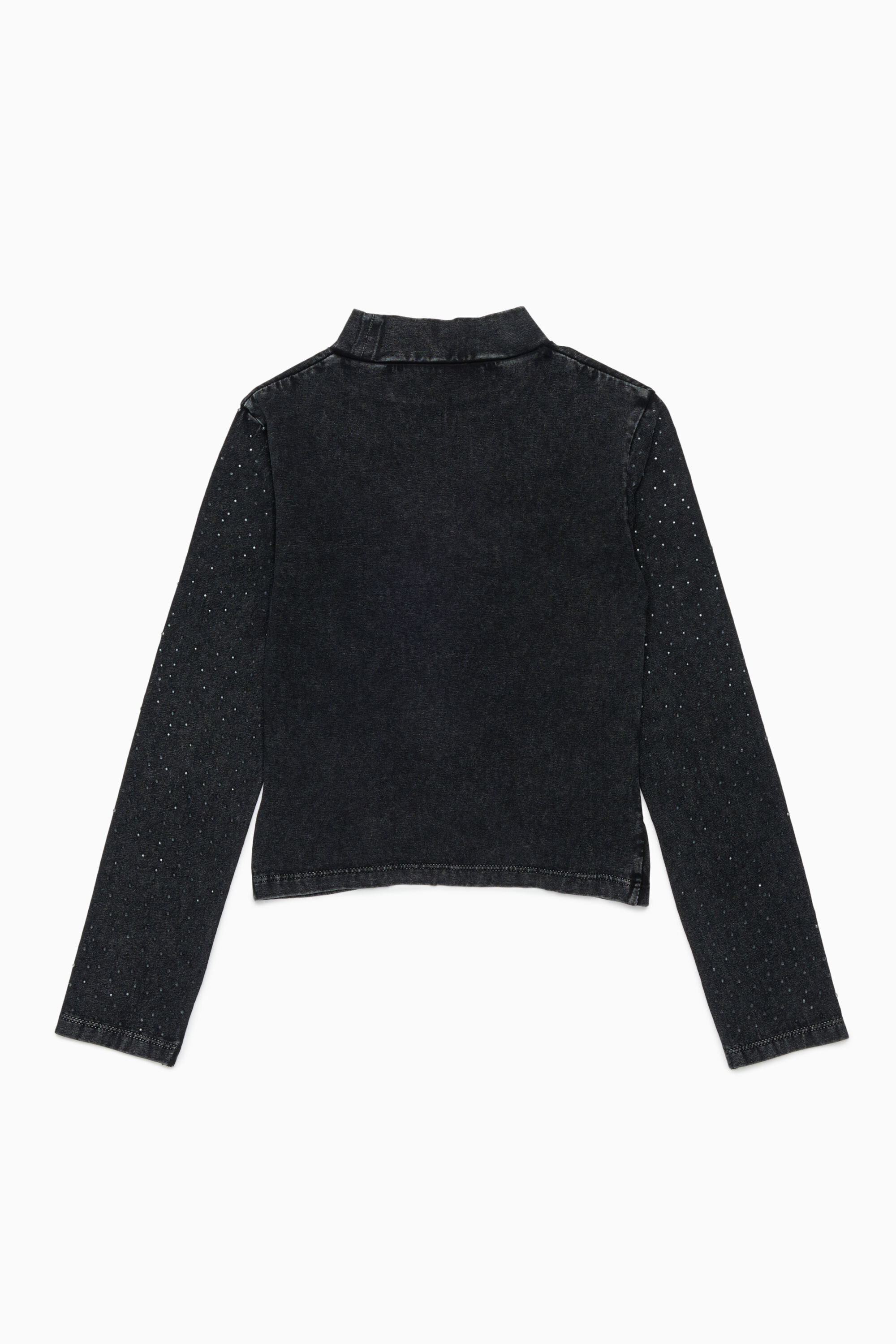Diesel - TKNOT, Woman's Twist-hem top with rhinestones in Black - 2