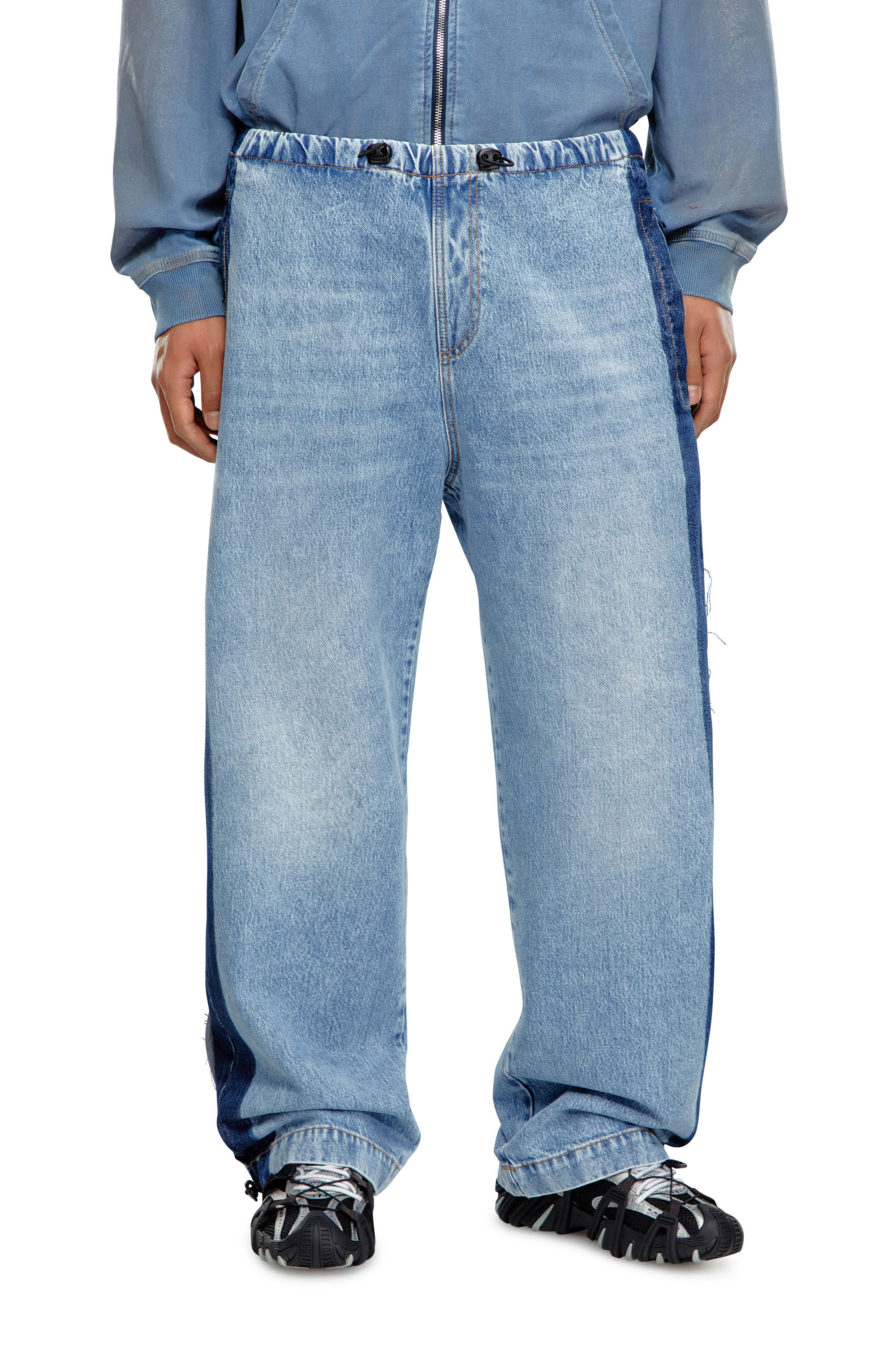 Diesel - Straight Jeans D-Martial 0GHAC, Light Blue - Image 3