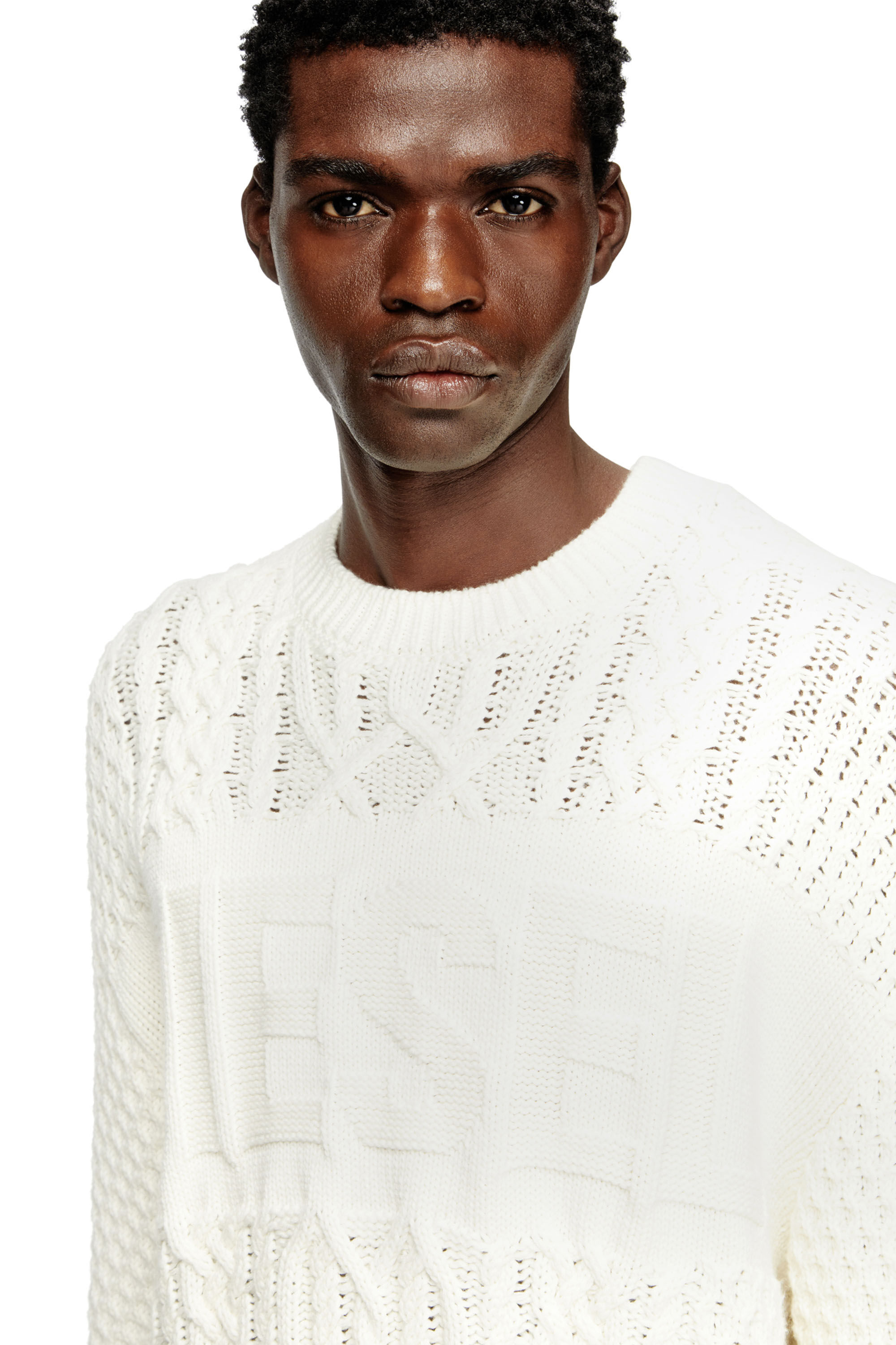 DIESEL(ディーゼル) M-PANTESSE CABLE KNIT トップス DIESEL - DIESEL(ディーゼル) M-PANTESSE CABLE KNIT トップスの通販