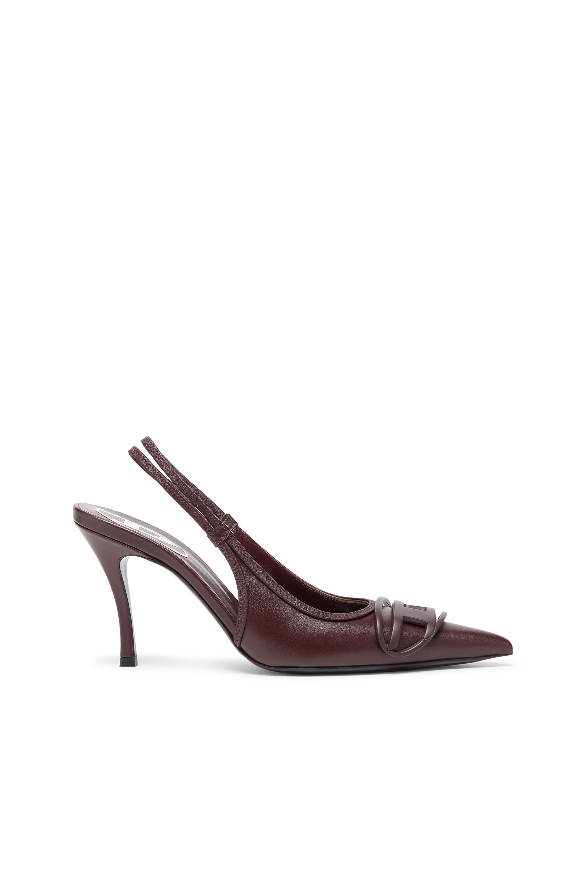 Diesel - D-VENUS SB, Woman's D-Venus-Burgundy slingback pumps in nappa leather in Burgundy - 1