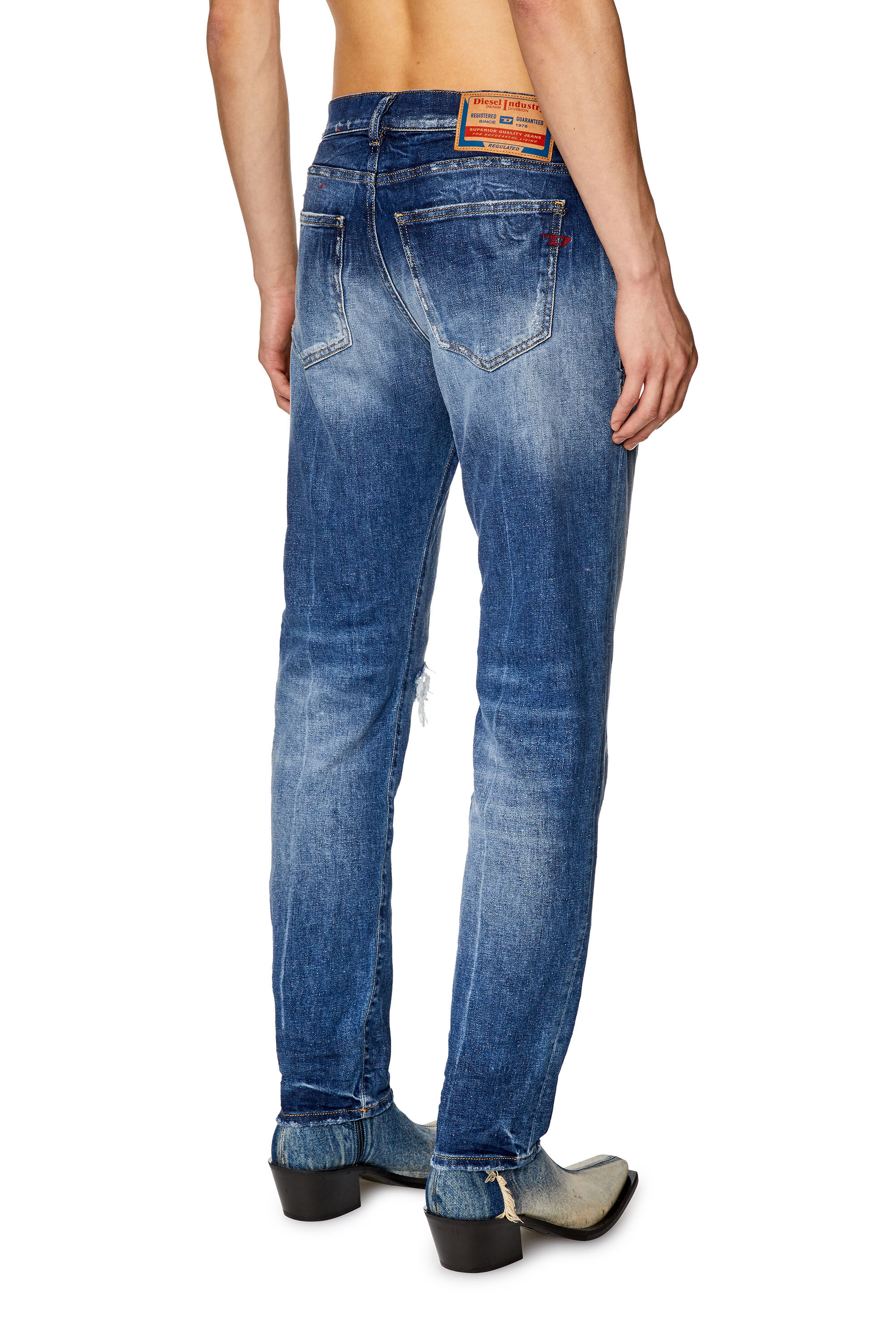 Diesel - Slim Jeans 2019 D-Strukt 09G15, Medium blue - Image 4