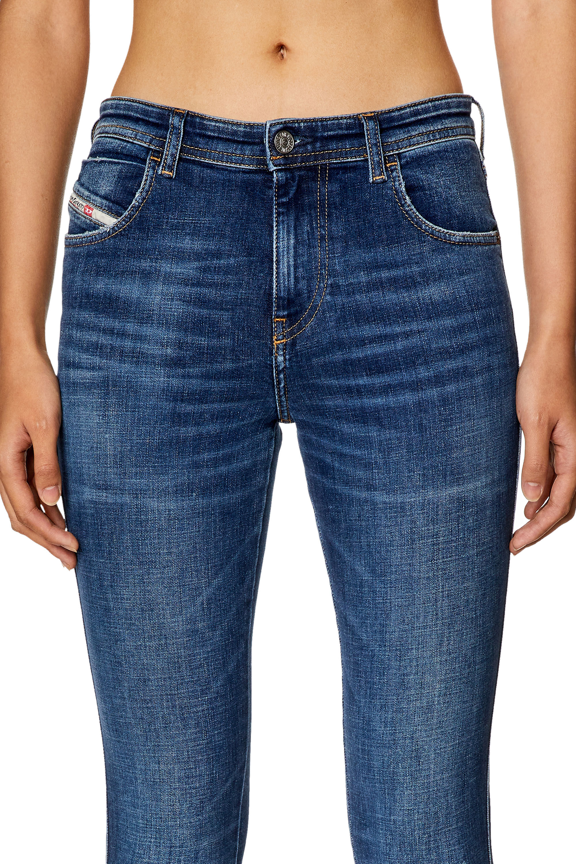 Diesel - Skinny Jeans 2015 Babhila 09H63, Dark Blue - Image 5