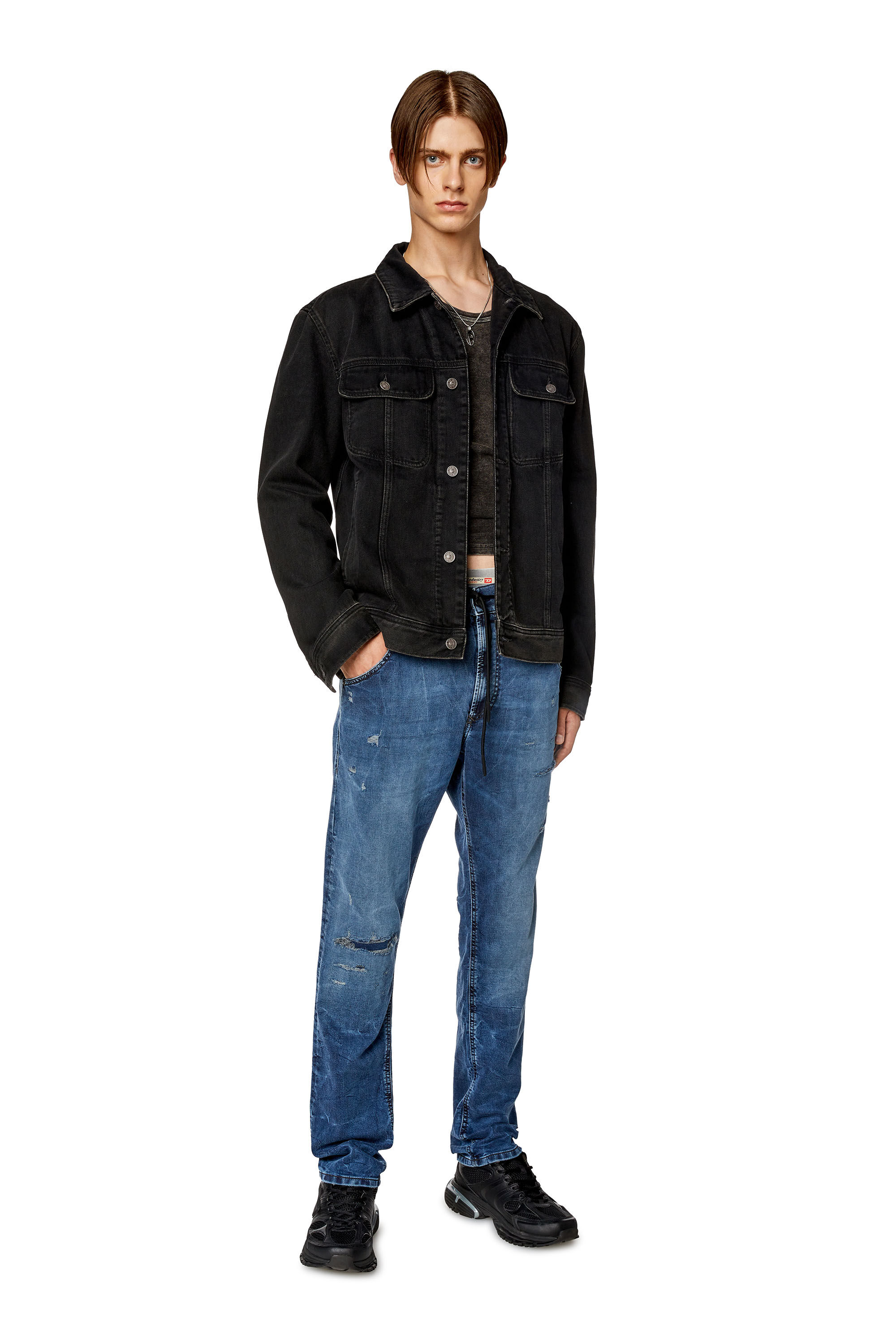 Diesel - Tapered 2030 D-Krooley Joggjeans® E9H11, Dark Blue - Image 1