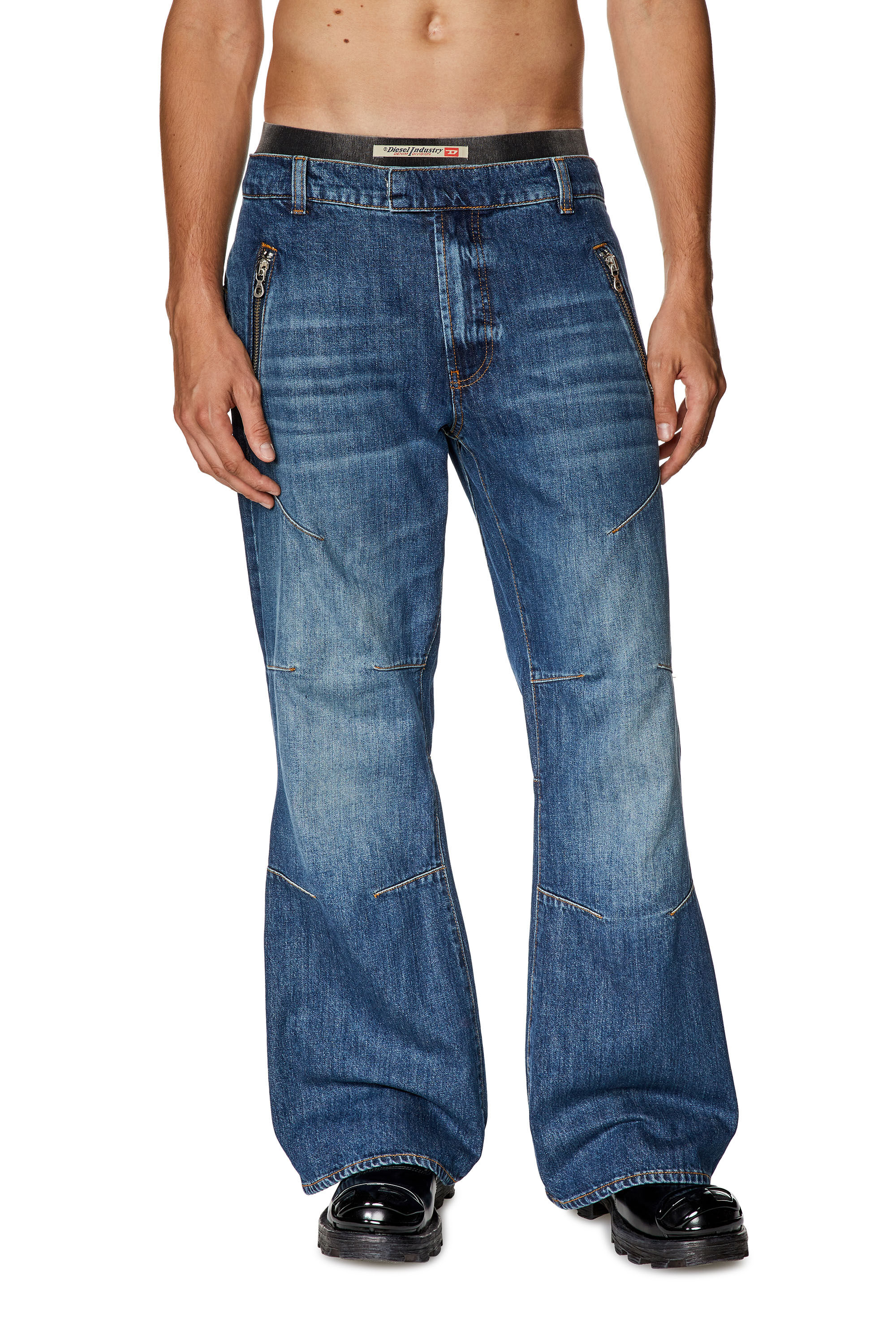 Diesel - Straight Jeans D-Ismis 0HJAW, Dark Blue - Image 3