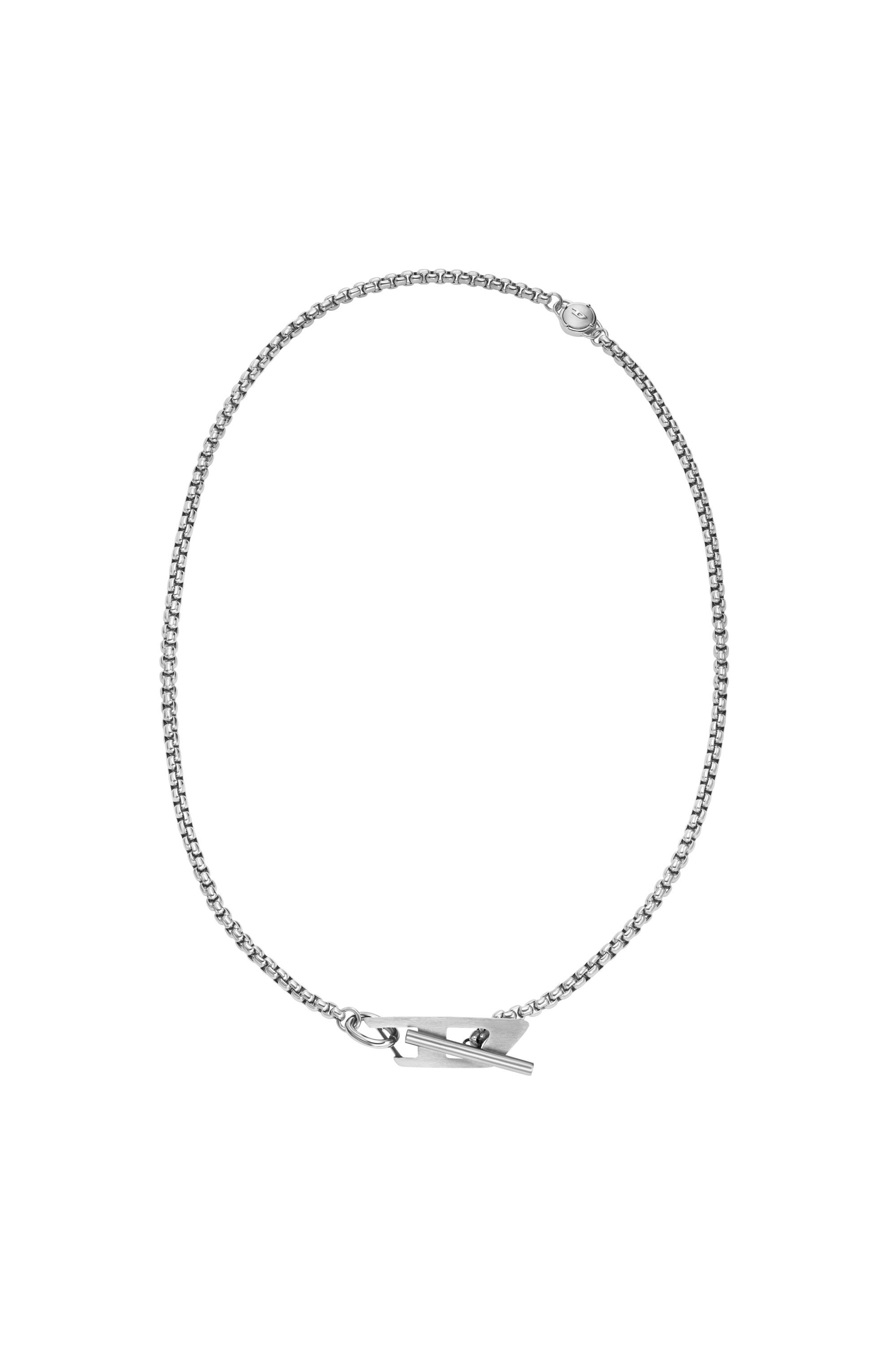 Diesel - DX1477, Unisex's Stainless steel chain necklace in Silver - 1