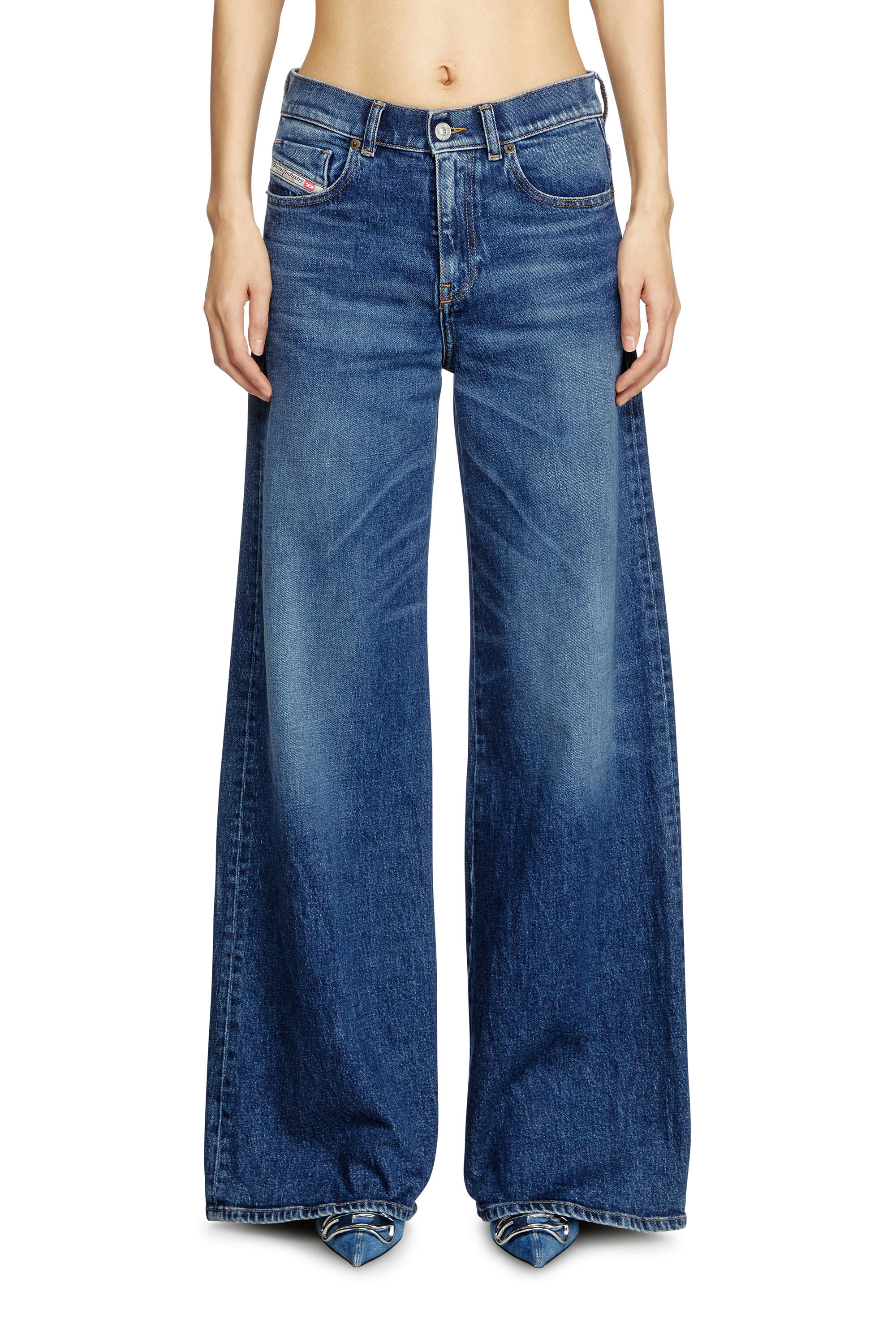 Diesel - Woman's Flare Jeans 1978 D-Akemi 09L21, Dark Blue - 3