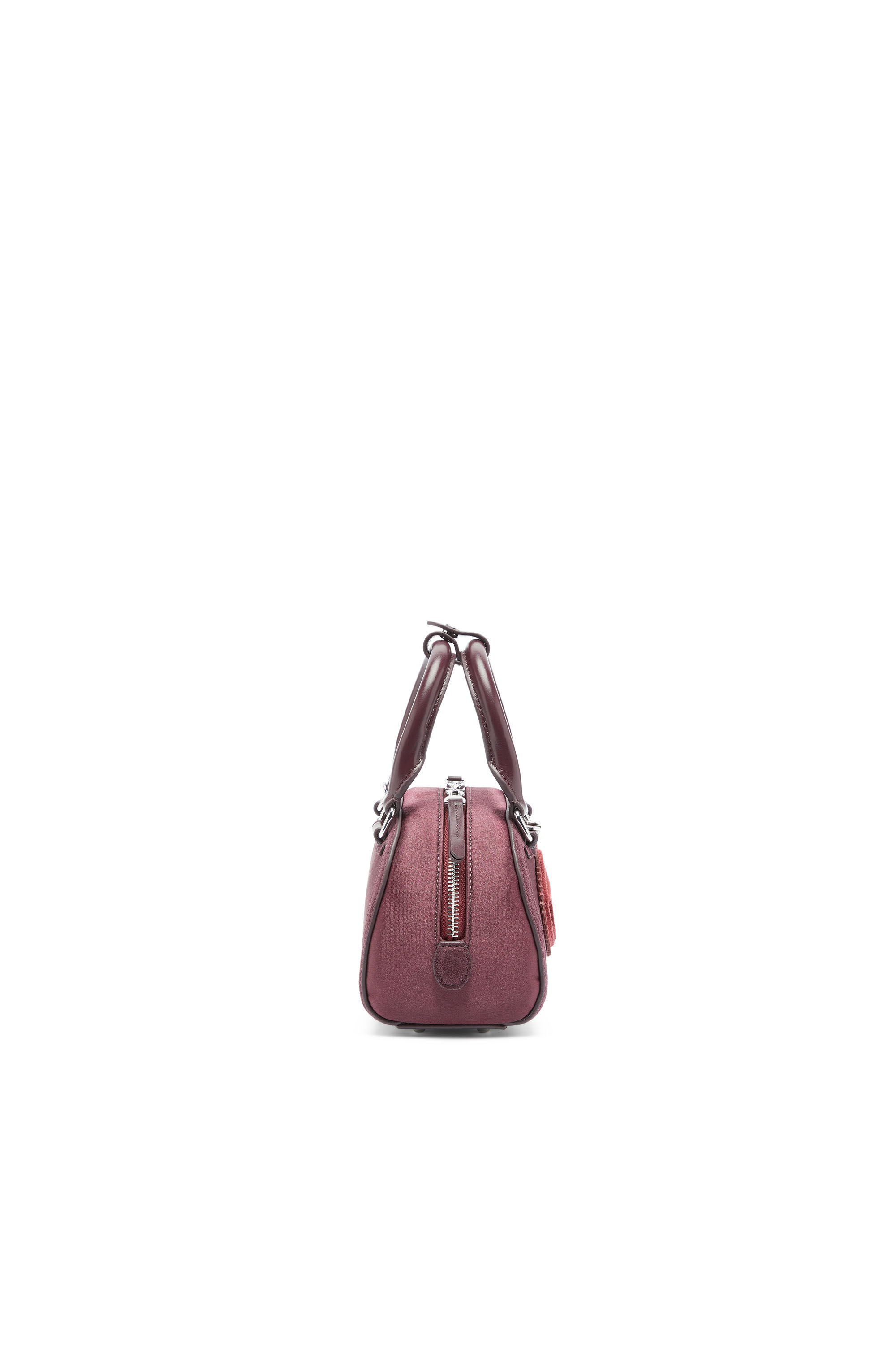 Diesel - 1DR DOME CROSSBODY, Woman's 1DR Dome - Small bowling bag in satin and suede in null - 4