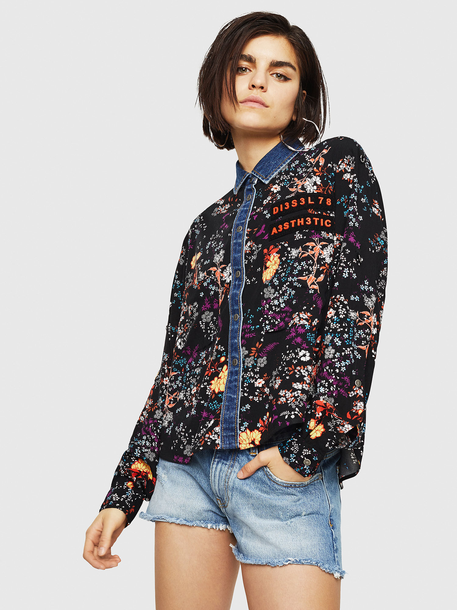 diesel floral shirt