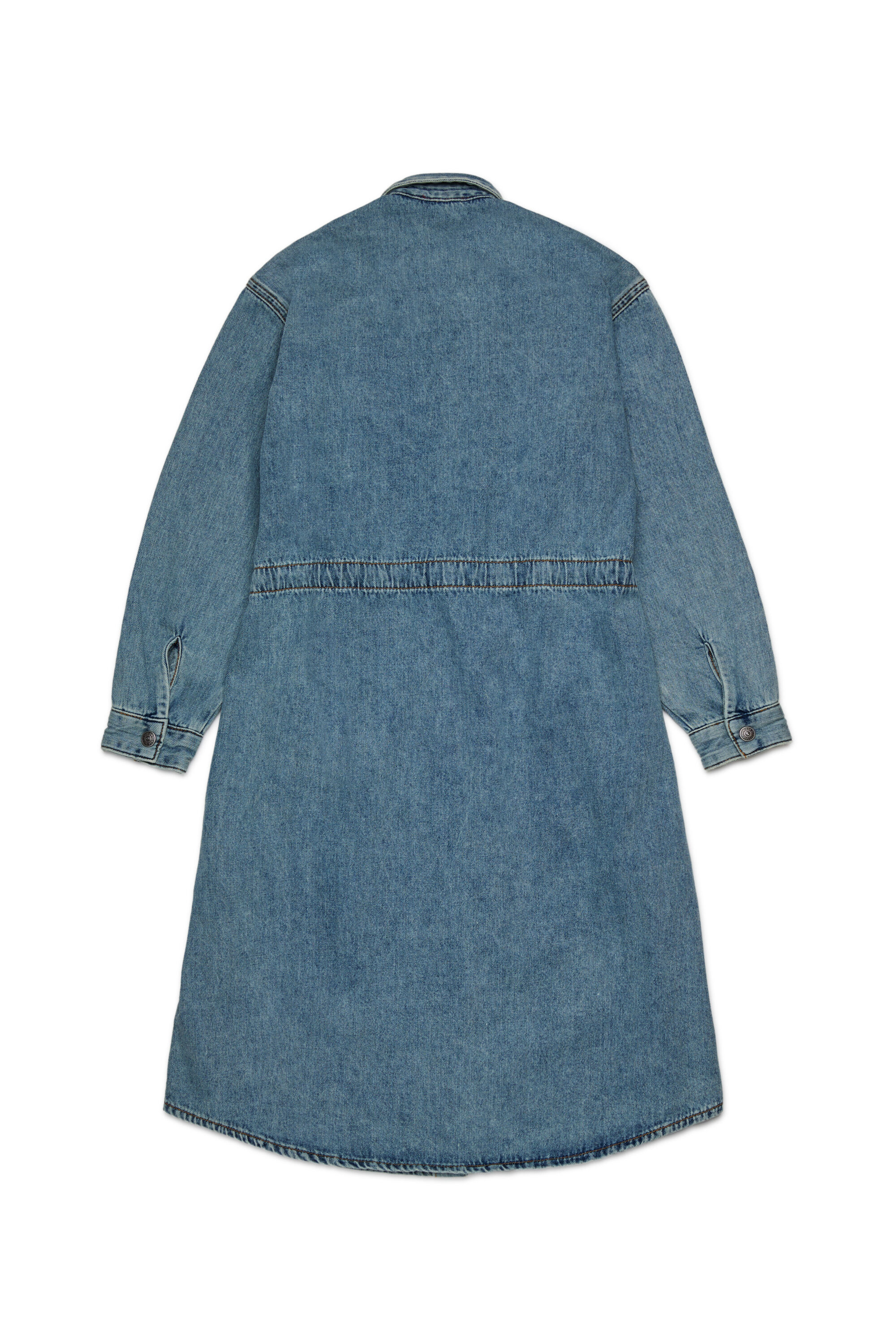 Diesel - DREAMY, Woman's Denim dress with drawstring in Light Blue - 2