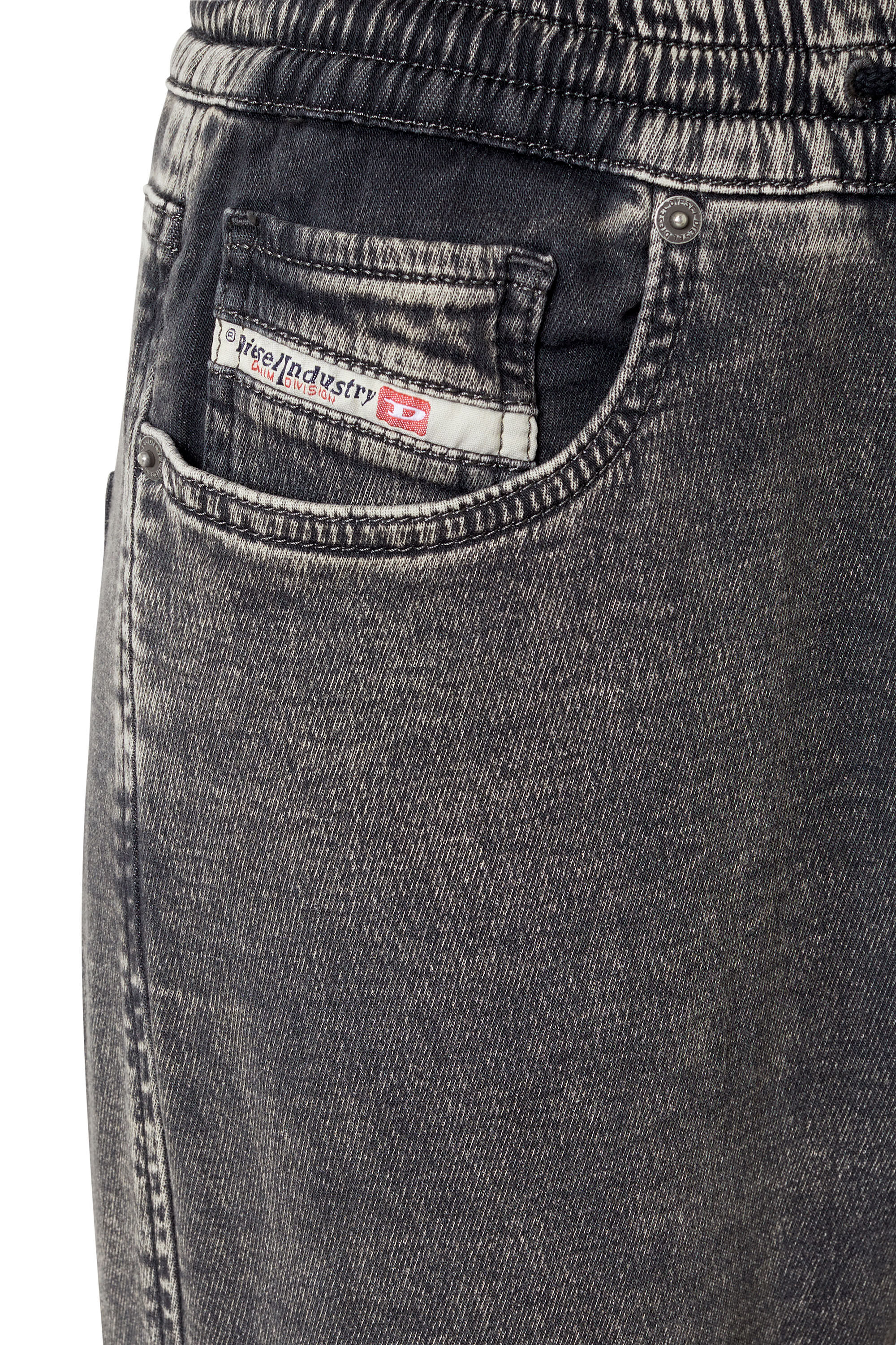 Diesel - D-Ursy Track Denim 069ZF Slim, Black/Dark grey - Image 6