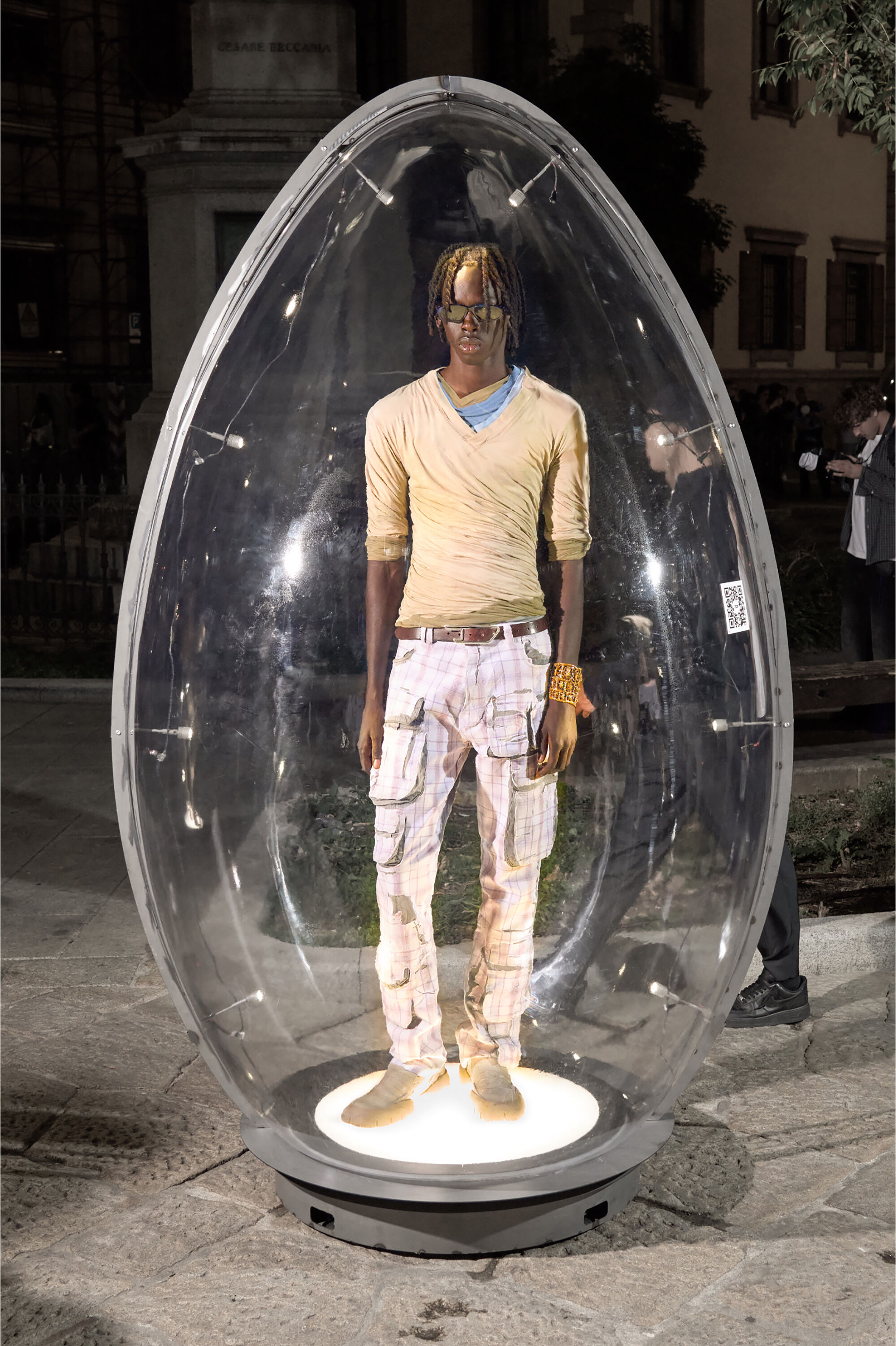 Diesel - Man's Slim Jeans D-DAREK 068WA, Light Grey - 6