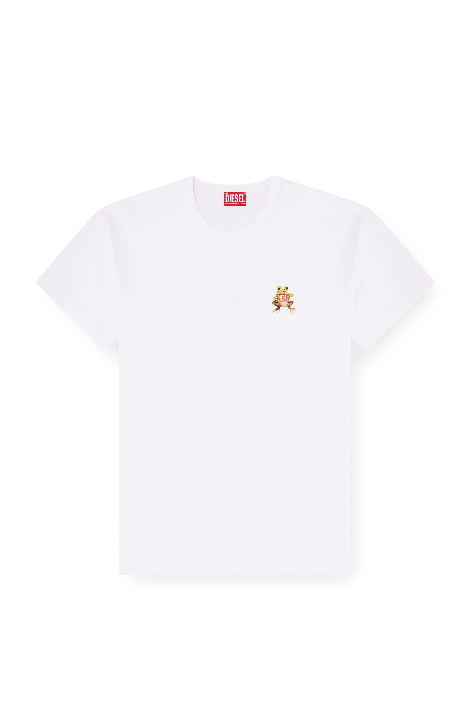 Diesel - T-NORM-FROG, Man's T-shirt with frog and logo print in null - 2