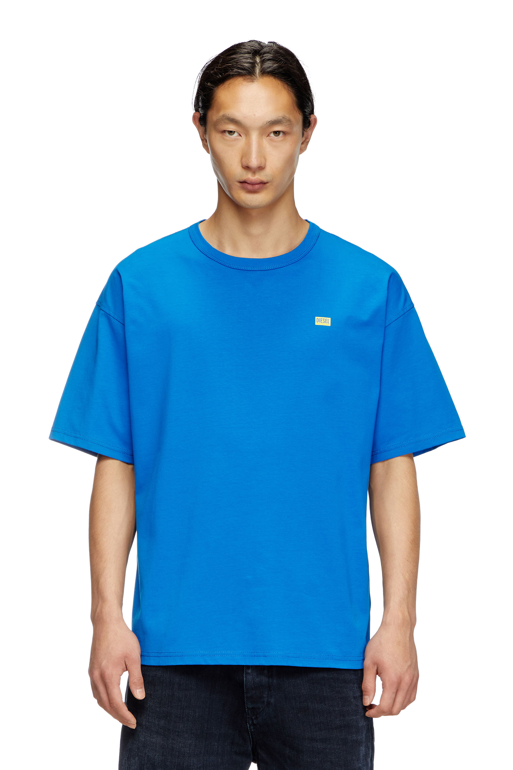 Diesel - T-BOXT-R30, Man's T-shirt with small logo in Blue - 3