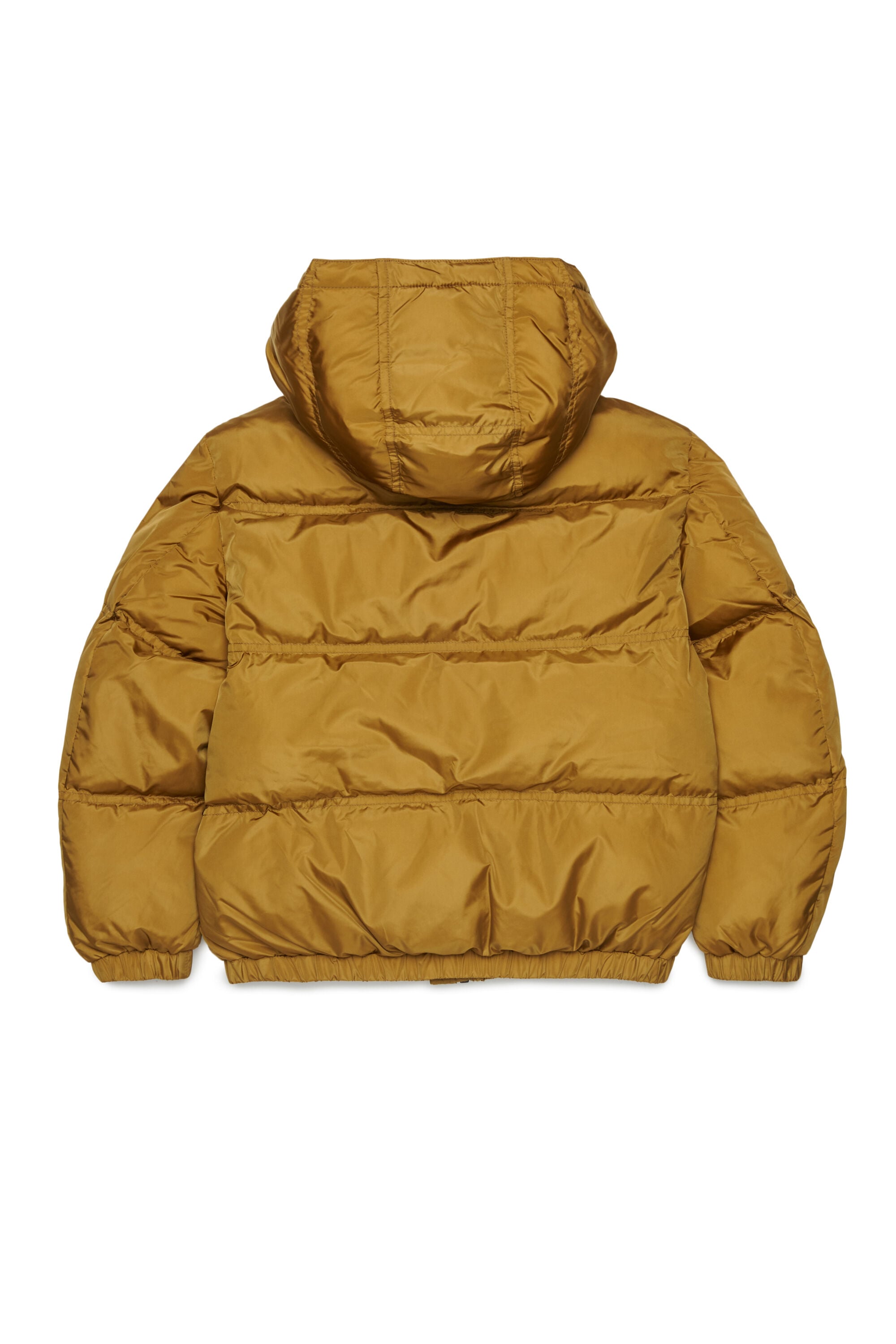 Diesel - JRIVON, Unisex's Hooded puffer jacket with oversized pockets in Brown - 2