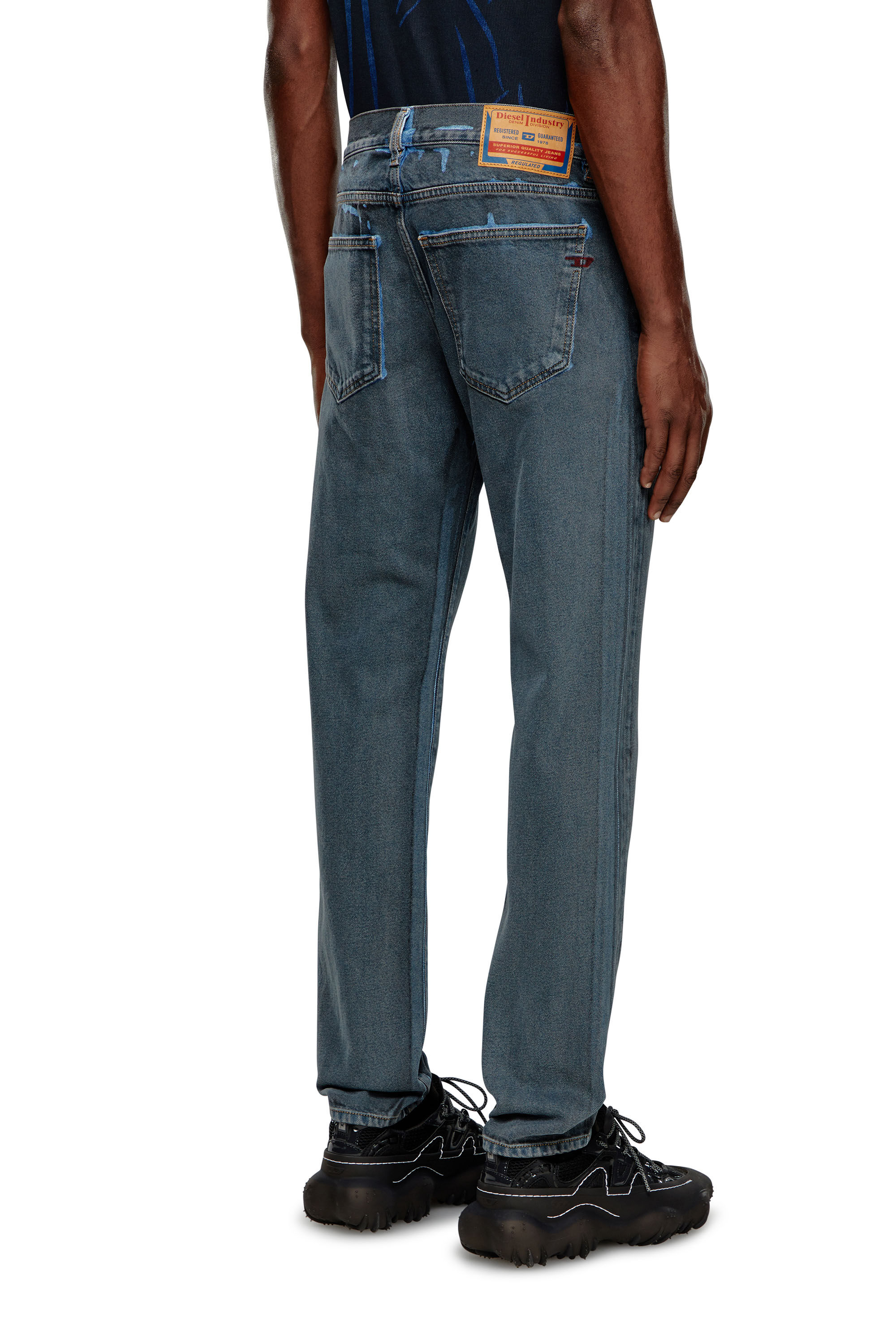 Diesel - Slim Jeans 2019 D-Strukt 09I47, Black/Dark grey - Image 4