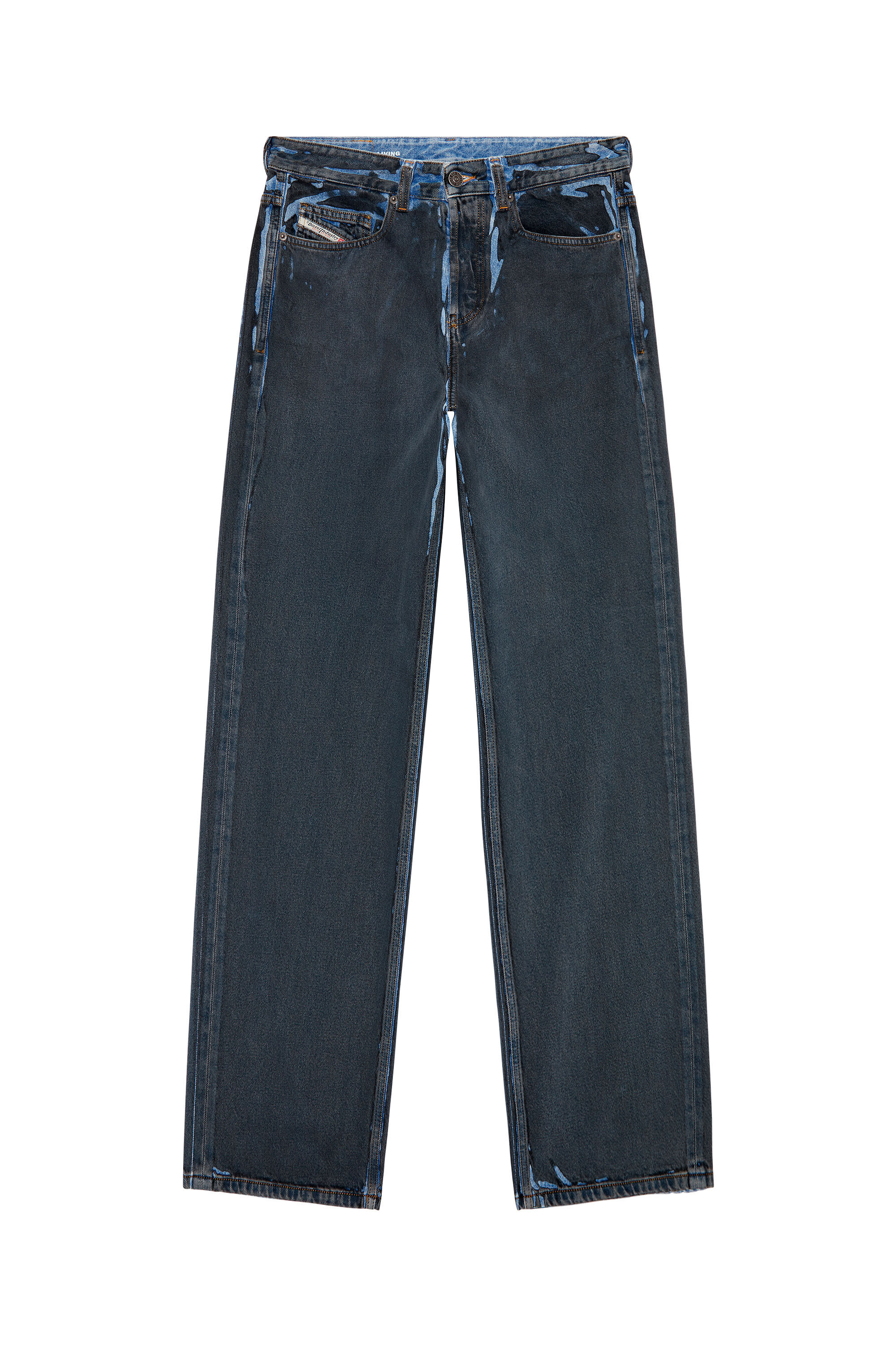 Diesel - Straight Jeans 2001 D-Macro 09I47, Black/Dark grey - Image 2