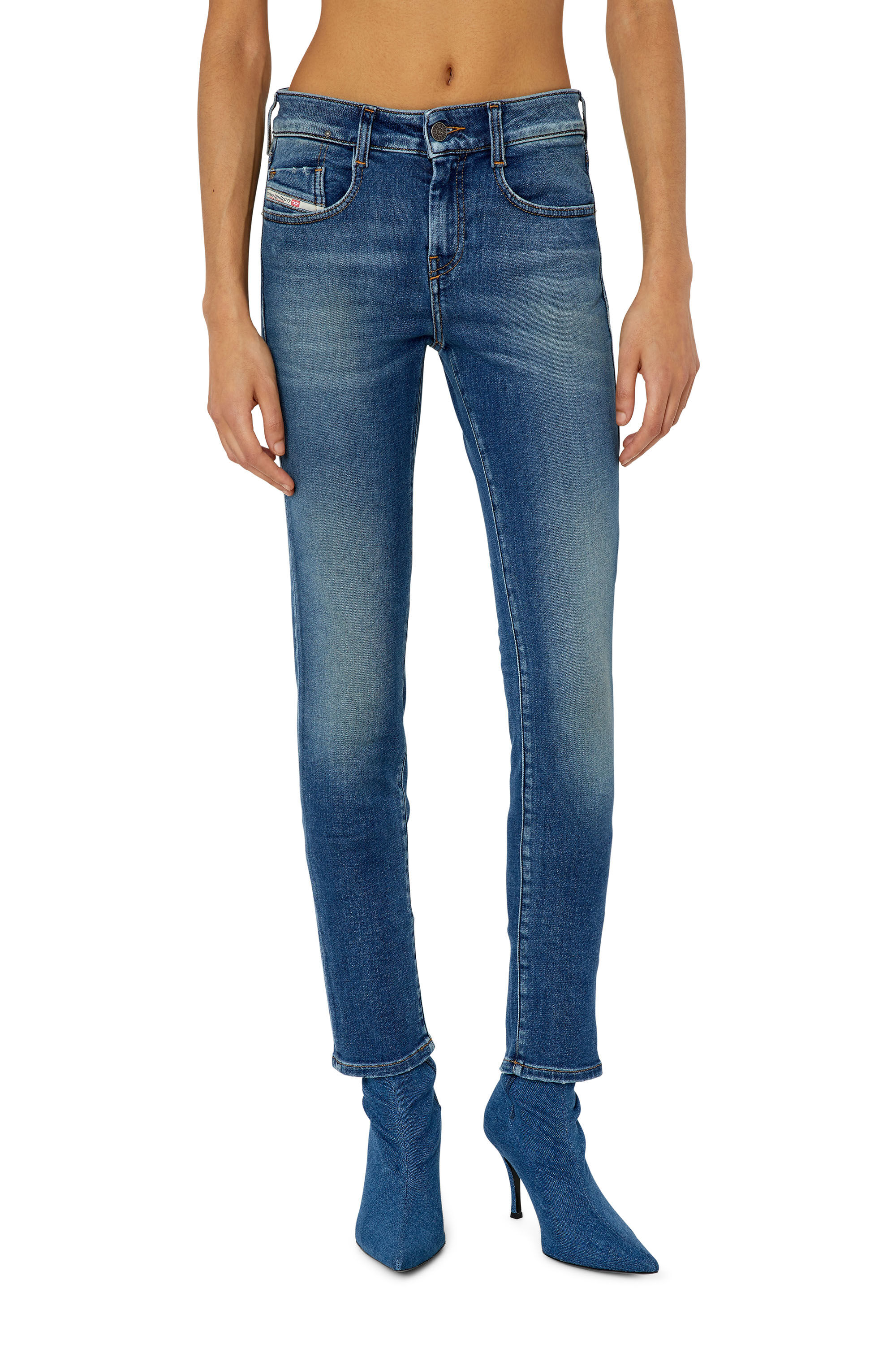 Diesel - Slim D-Ollies JoggJeans® 068CX, Medium blue - Image 3