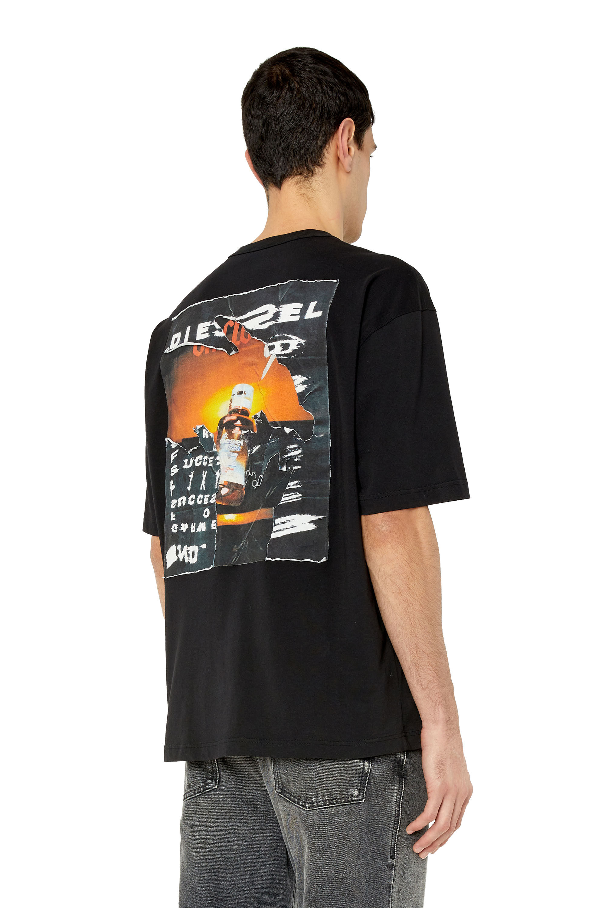 Diesel - T-WASH-POFF, Black - Image 4