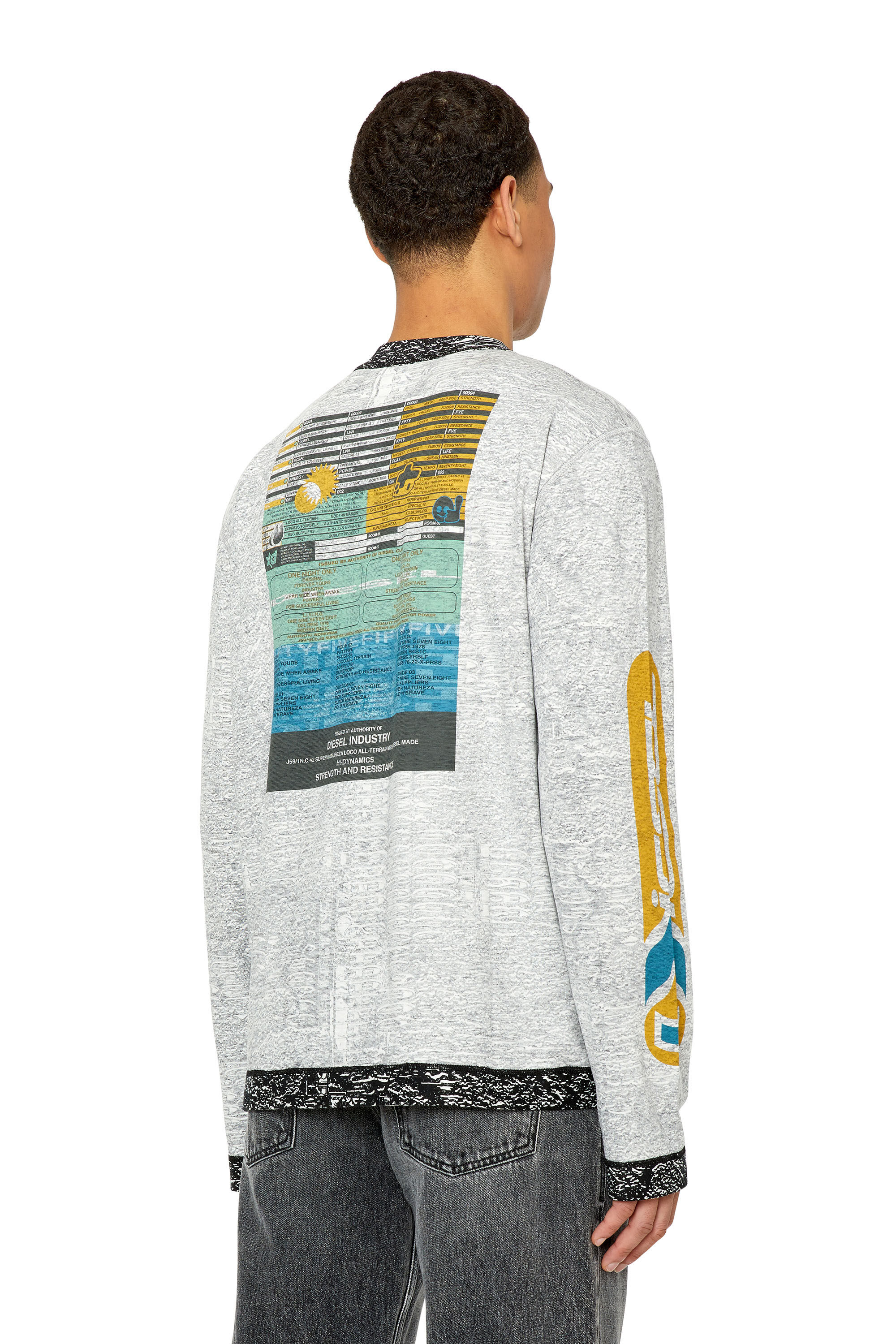 Diesel - T-CRANESIDE, Light Grey - Image 4