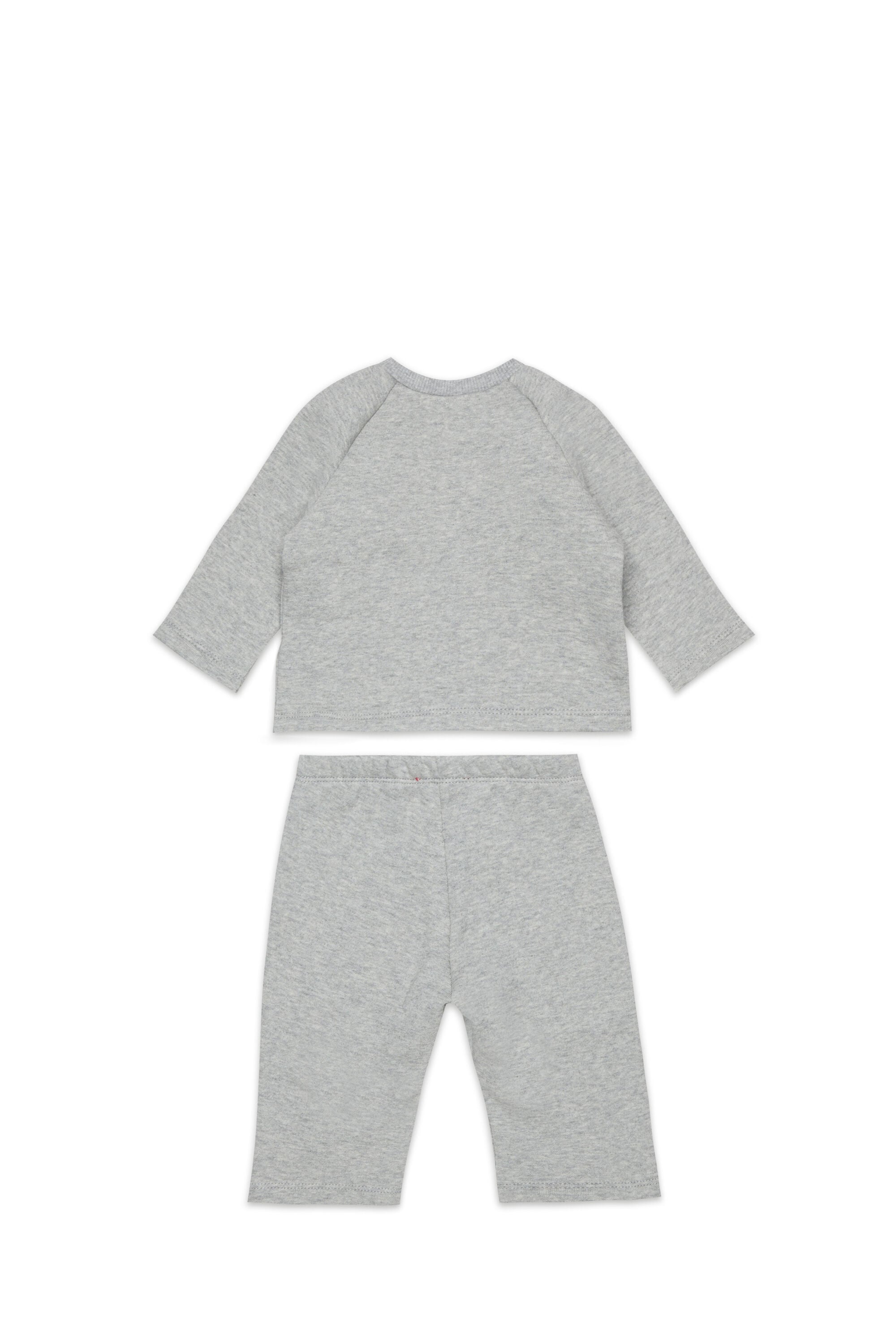 Diesel - SLUPY-SET-NB, Unisex's Newborn clothing set with logo print in Grey - 2