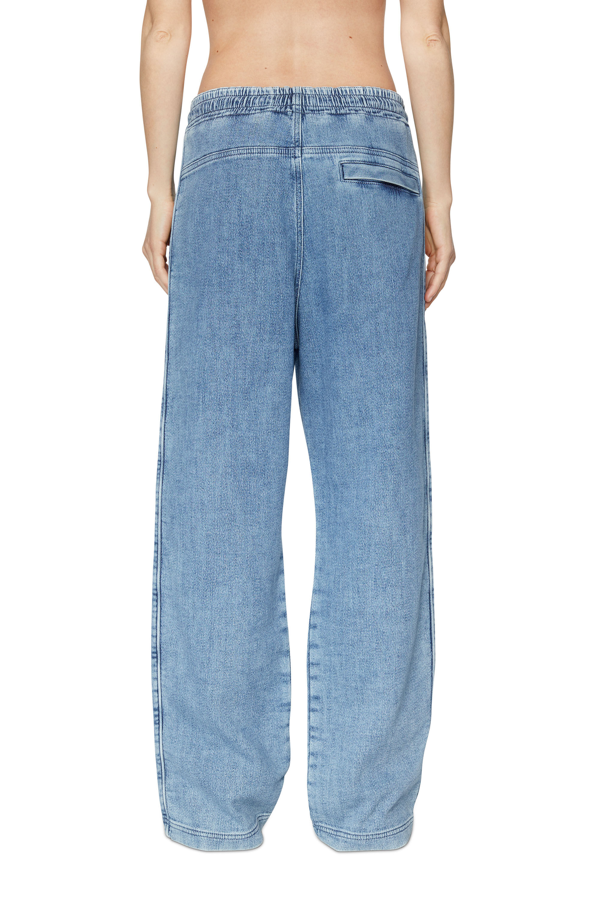 Diesel - Straight D-Martians Track Denim 09D01, Light Blue - Image 4