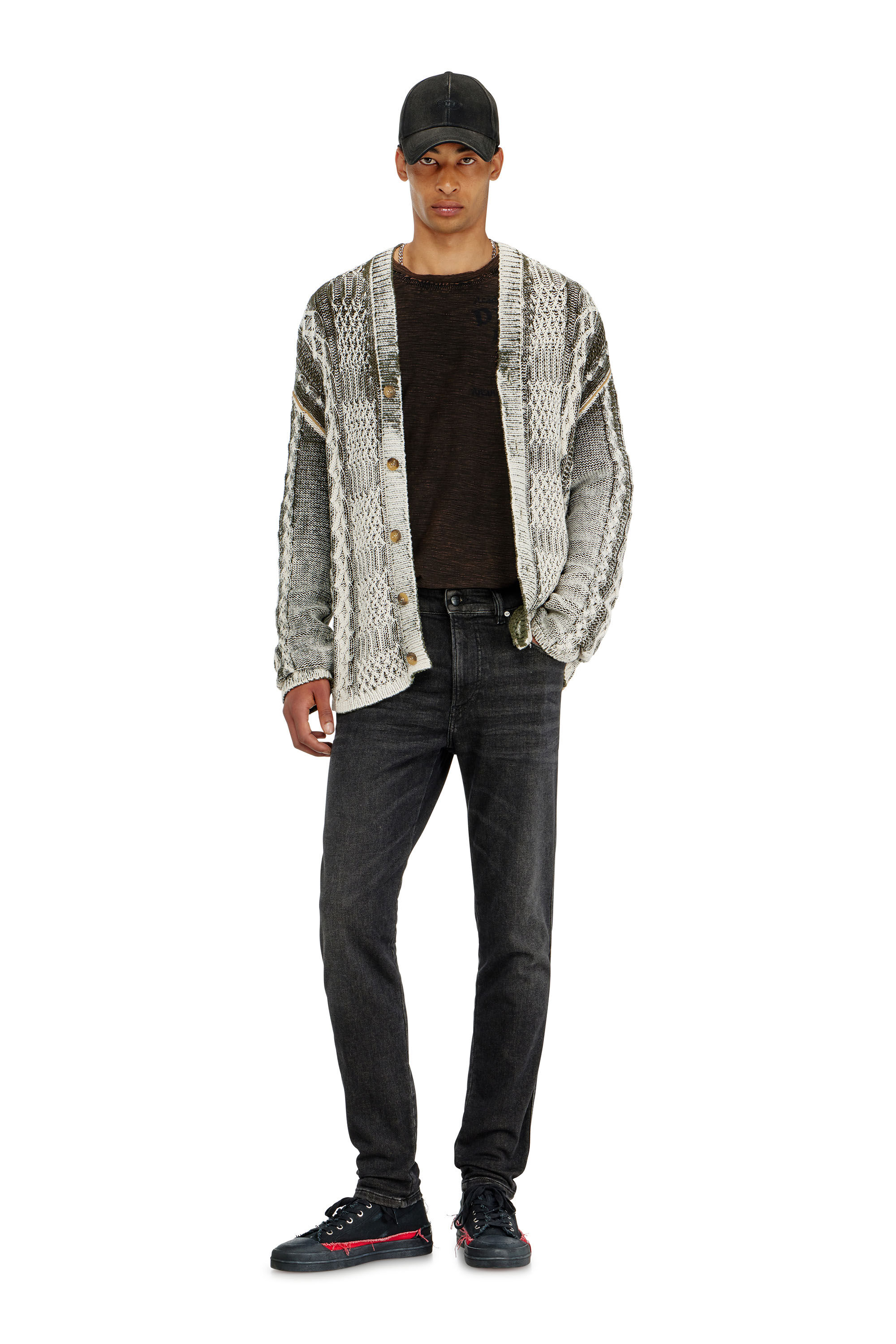 Diesel - Man's Slim 2062 D-Strukt Joggjeans&reg; 09P92, Black/Dark grey - 1