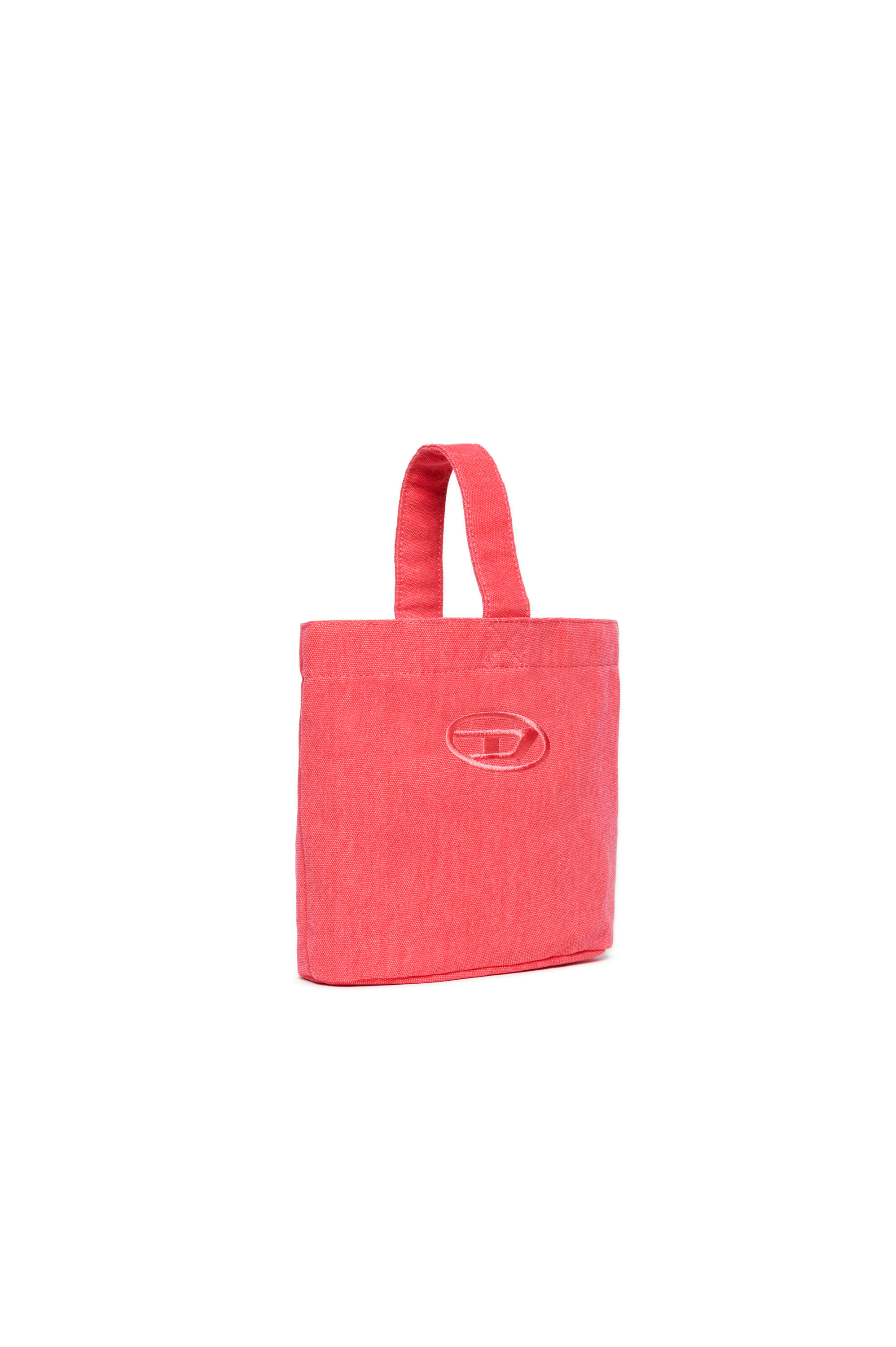 Diesel - WMATTIS, Woman's Canvas bucket bag with Oval D embroidery in Pink - 3