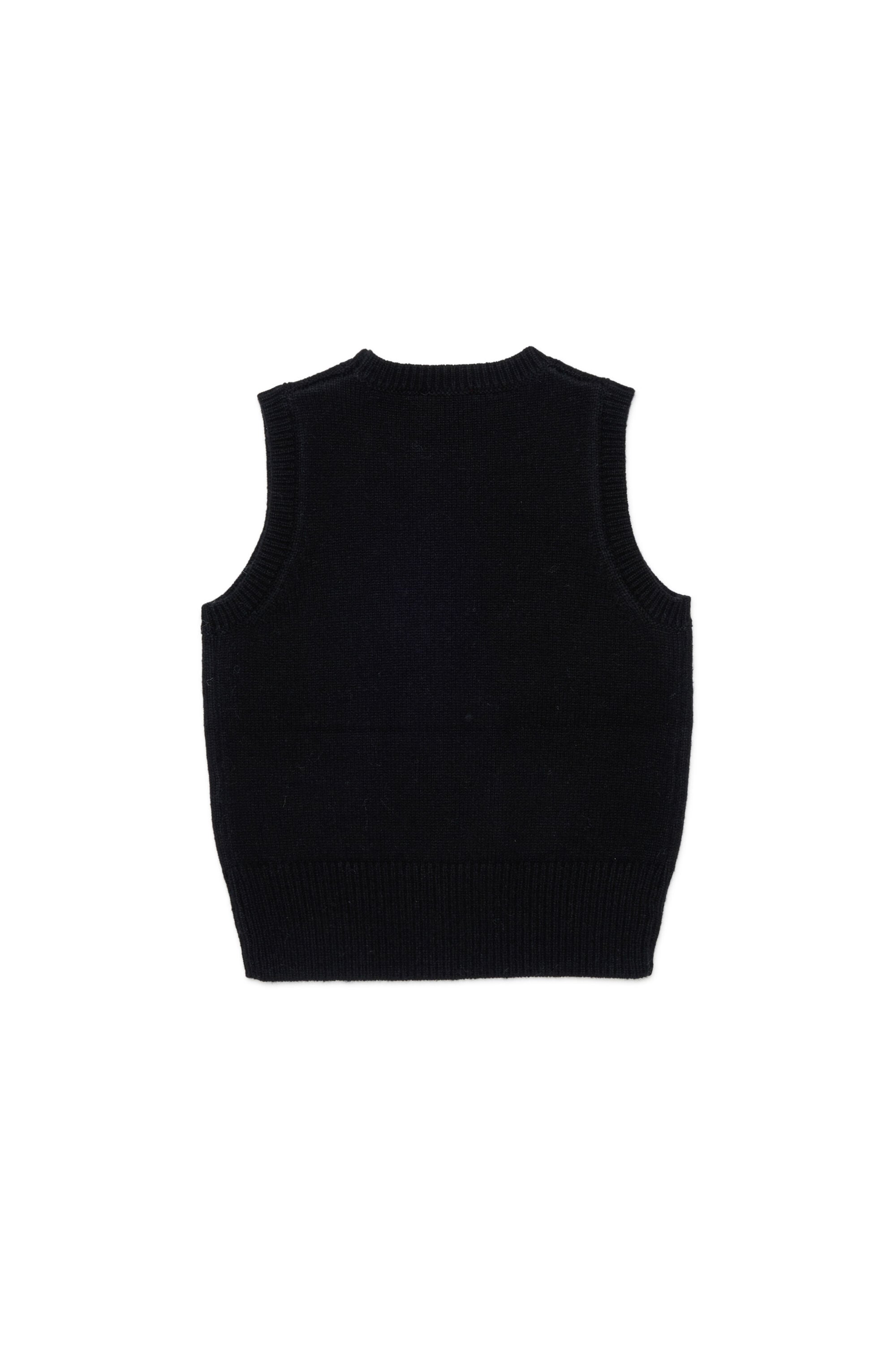 Diesel - KIMKY, Woman's Cashmere-enriched knit vest in Black - 2