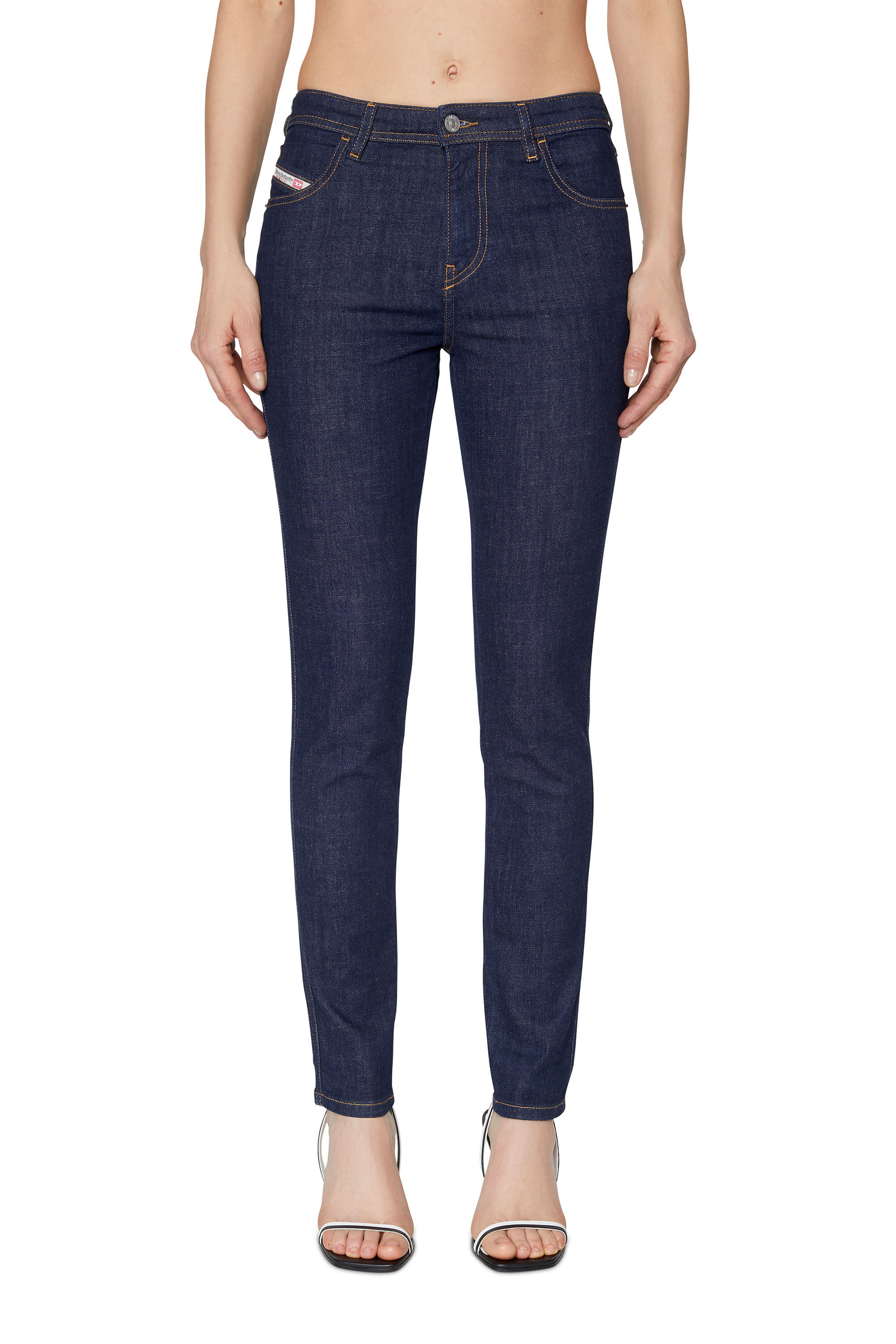 Diesel - Skinny Jeans 2015 Babhila Z9C17, Dark Blue - Image 3