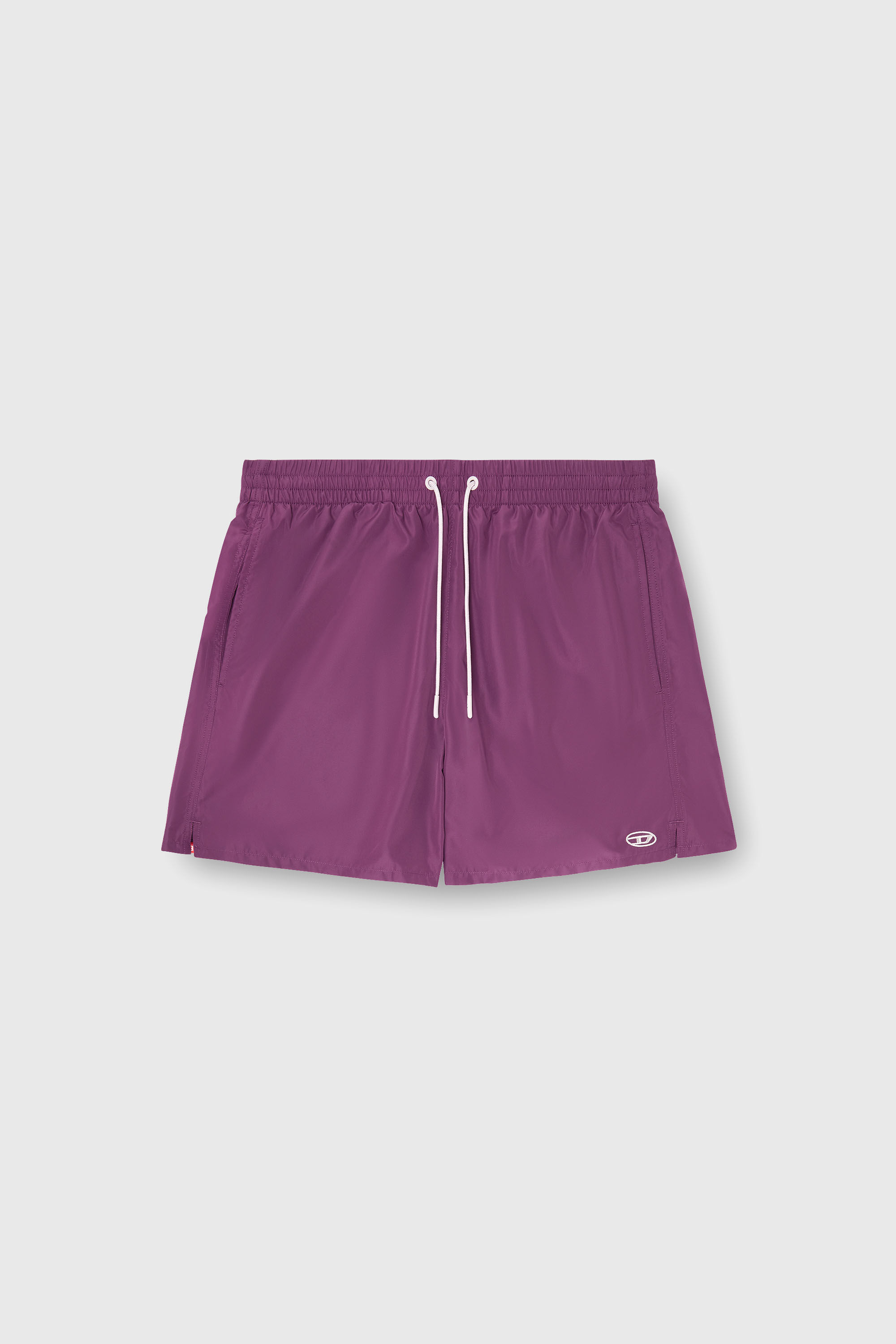 Diesel - GEORGE-41-UTLT, Man's Swim shorts with metallic Oval D logo in Violet - 4