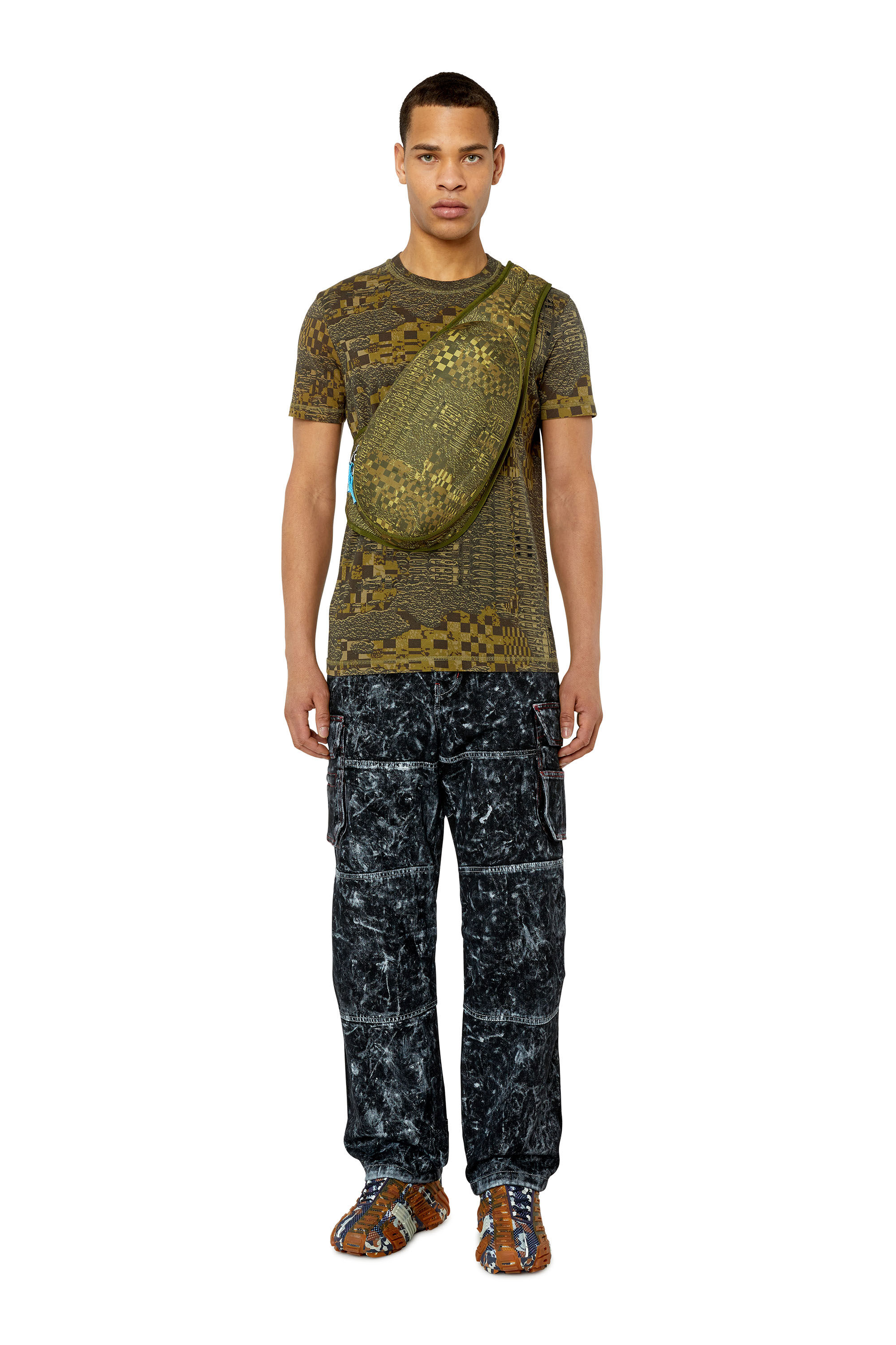 Diesel - D-Fish 0EMAC Straight Jeans, Black/Dark grey - Image 1