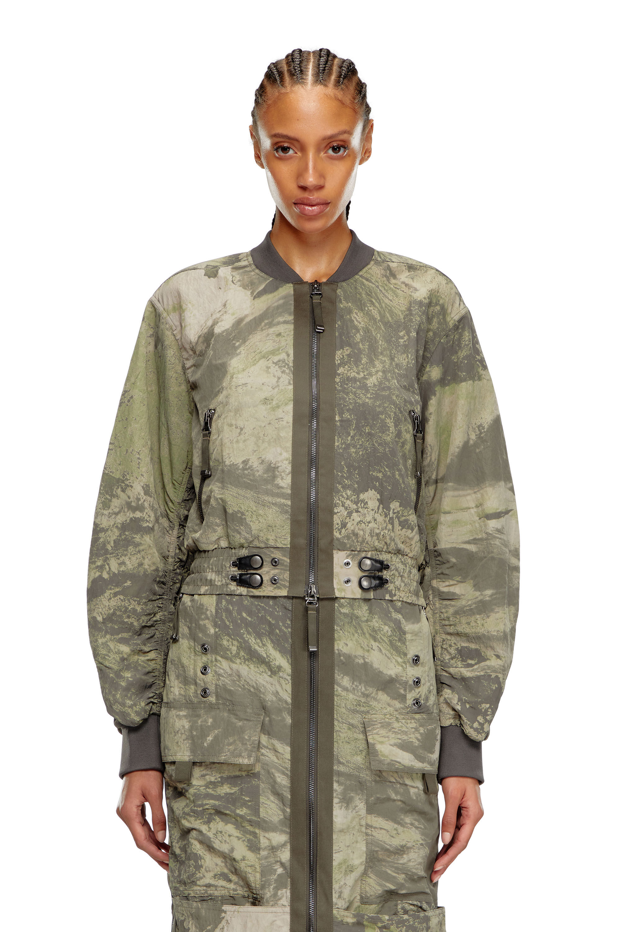 Light green camo jacket sale