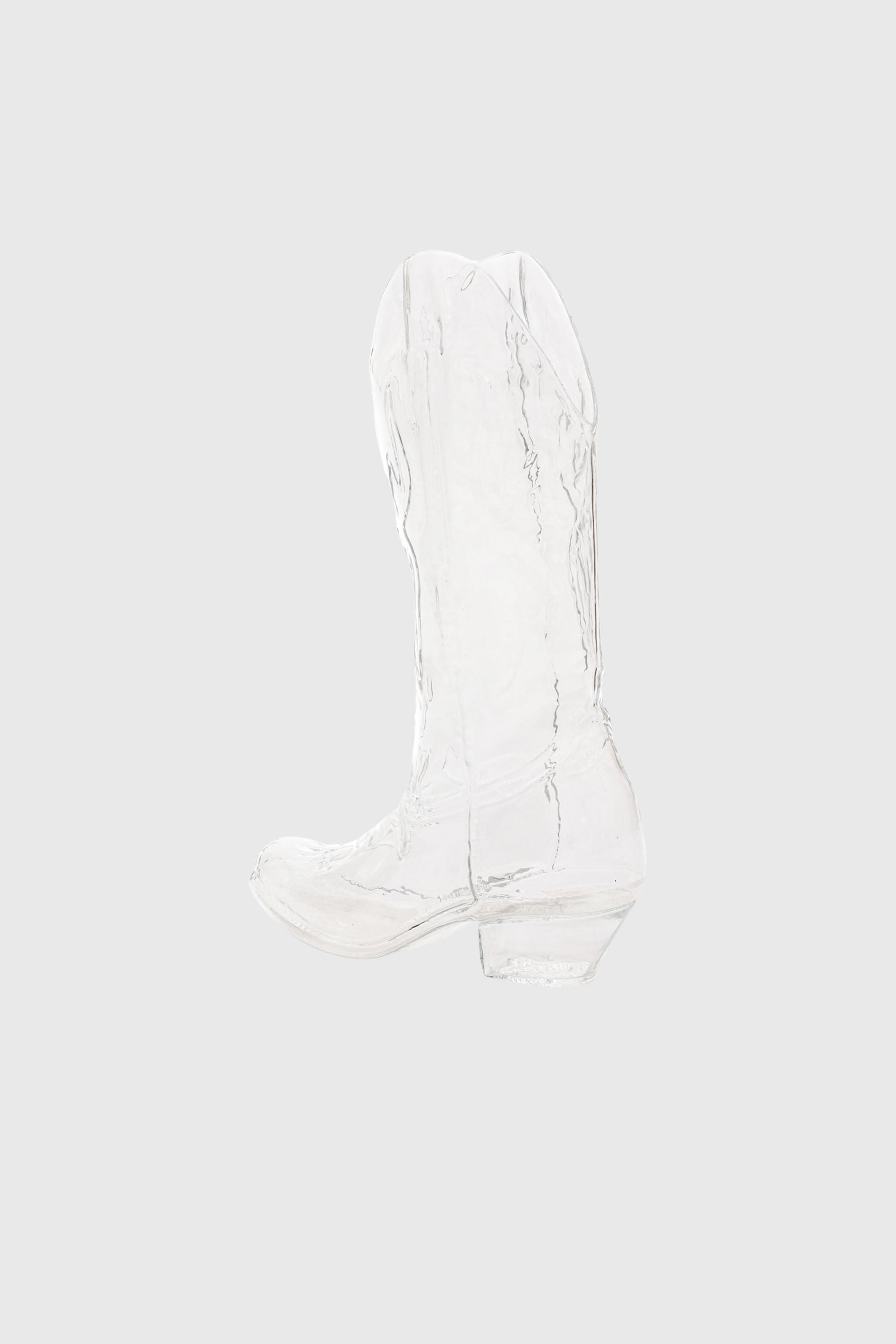 Diesel - 10064 GLASS VASE CRYSTALBOOTIE CM.24X8 H, Unisex's Glass vase in White - 3