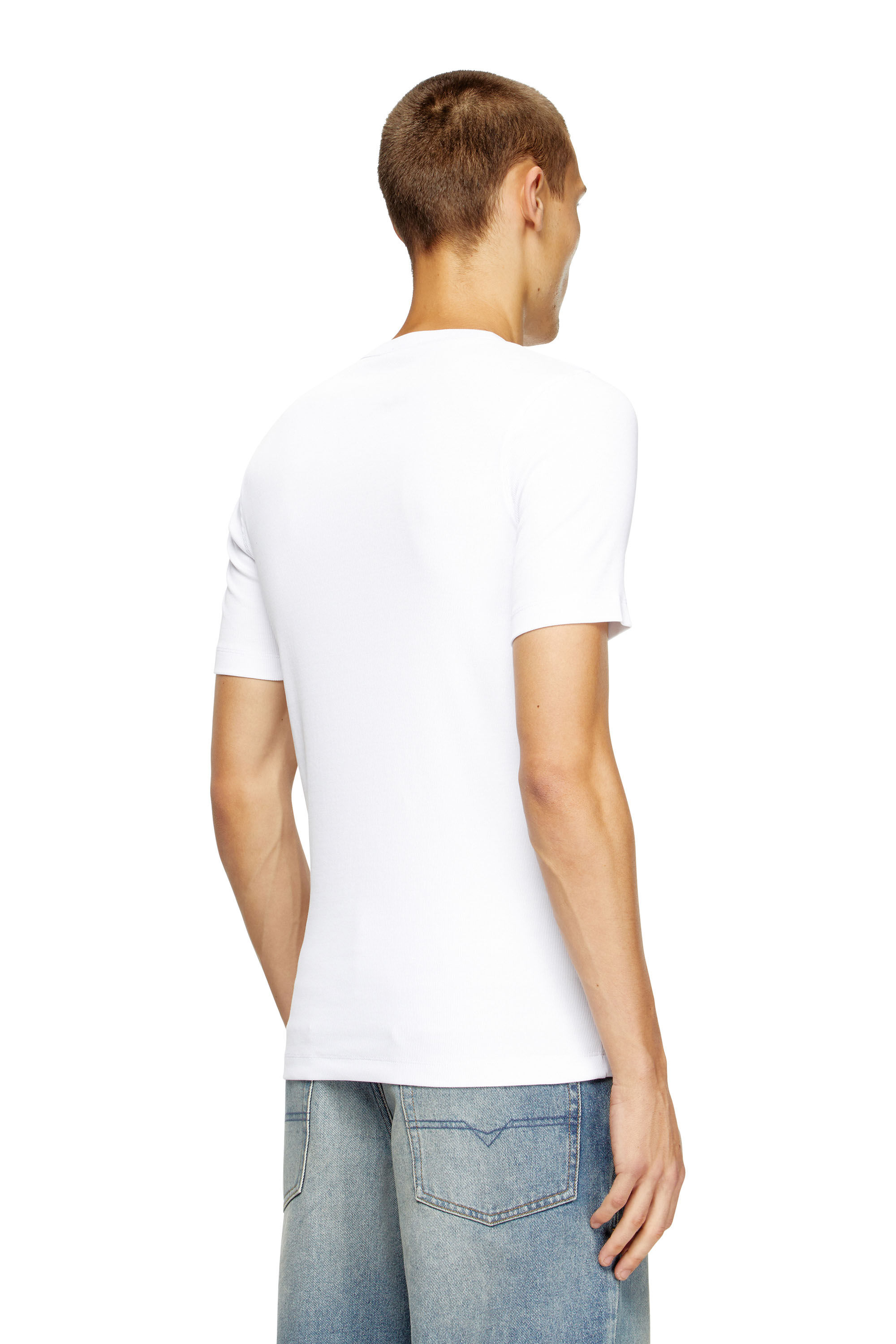 Men's T-shirt with D patch | White | Diesel