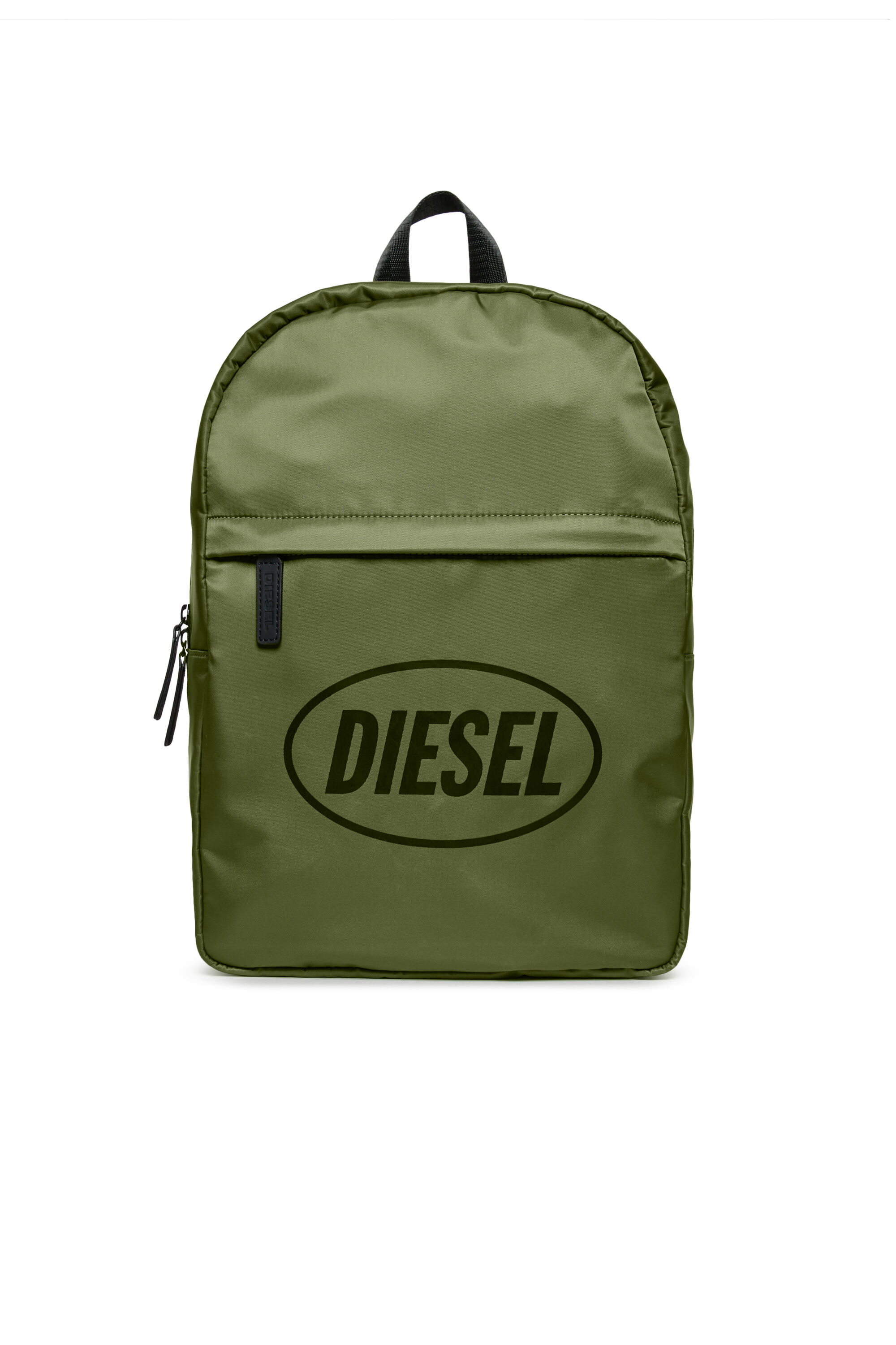 Diesel - WISTY, Man's WISTY Nylon backpack with logo in Green - 1
