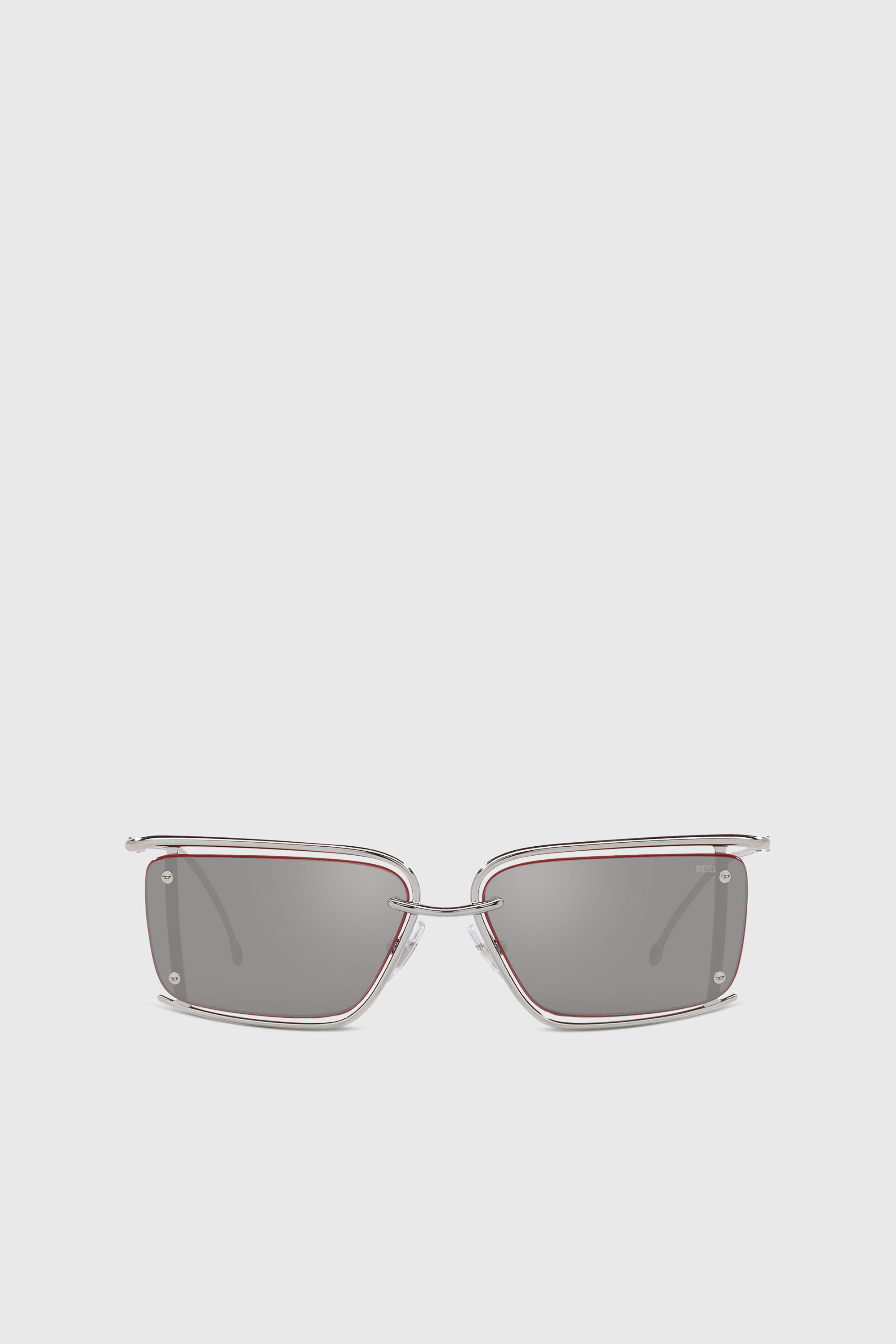 Diesel - 0DL1002, Unisex's Rectangle sunglasses in Silver - 1