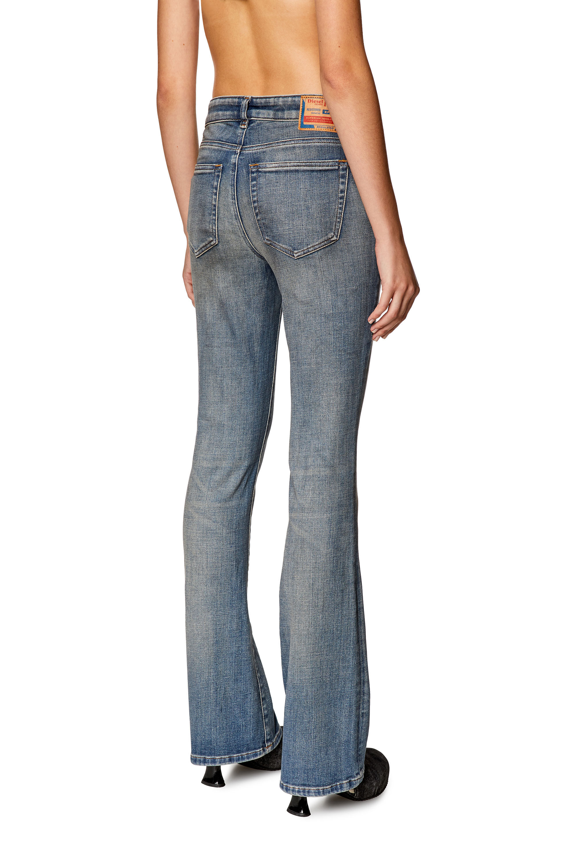 Diesel - Bootcut and Flare Jeans 1969 D-Ebbey 09H69, Dark Blue - Image 4