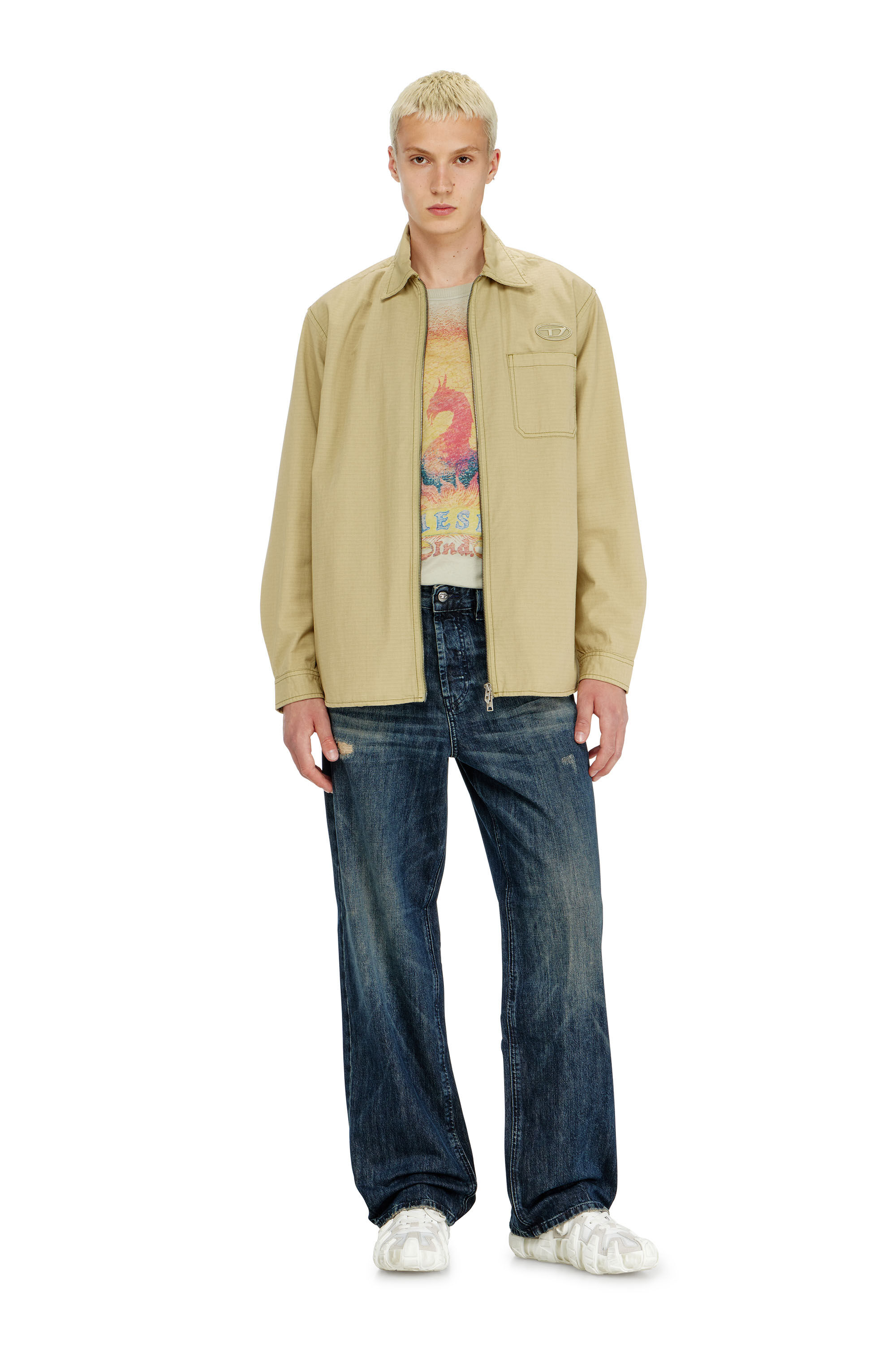 Men's Relaxed Jeans | Low Waist 2001 D-MacroDark Blue | Diesel GR