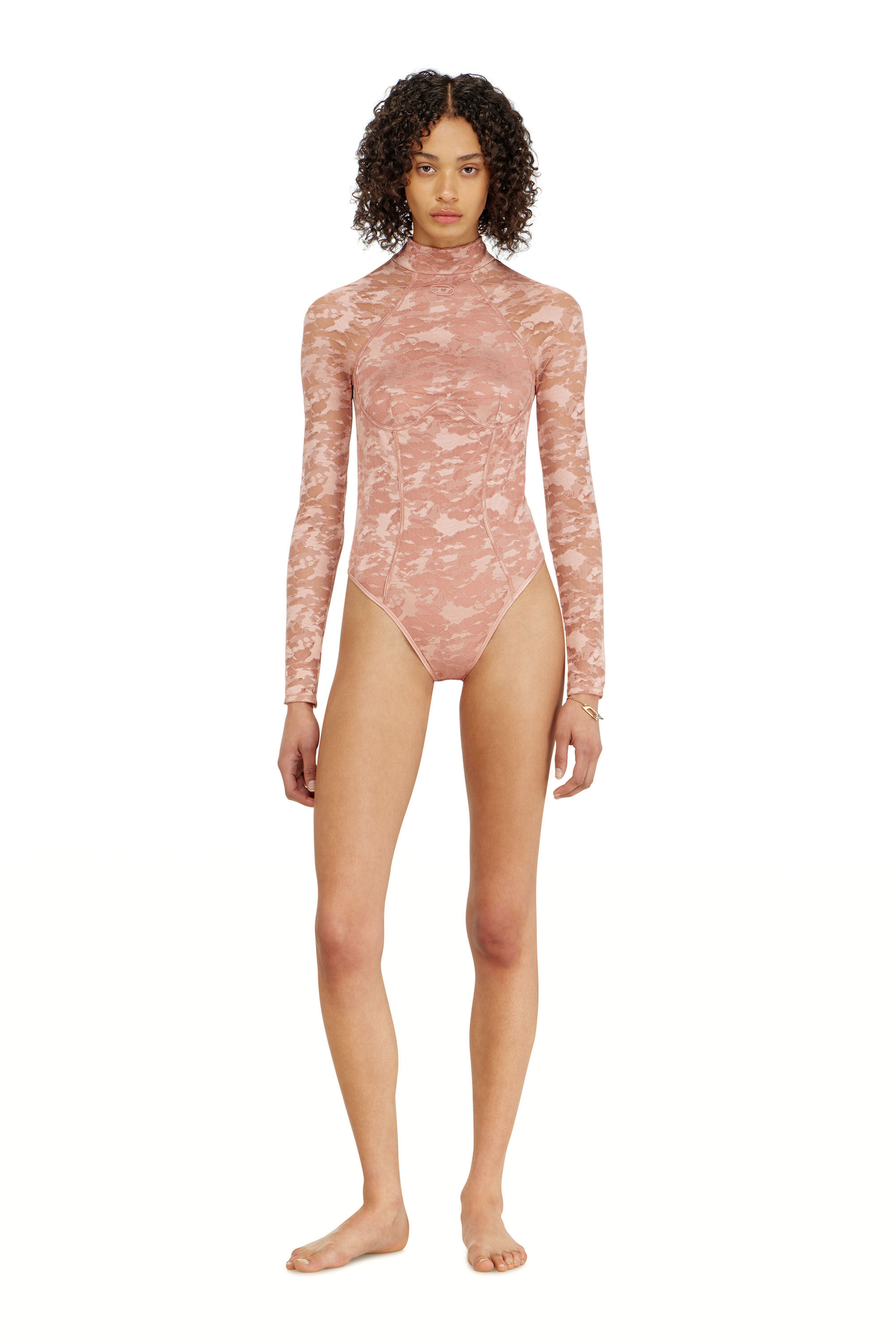 Diesel - VIVIAN-UTLT, Woman's Bodysuit in nylon lace with open back in null - 1