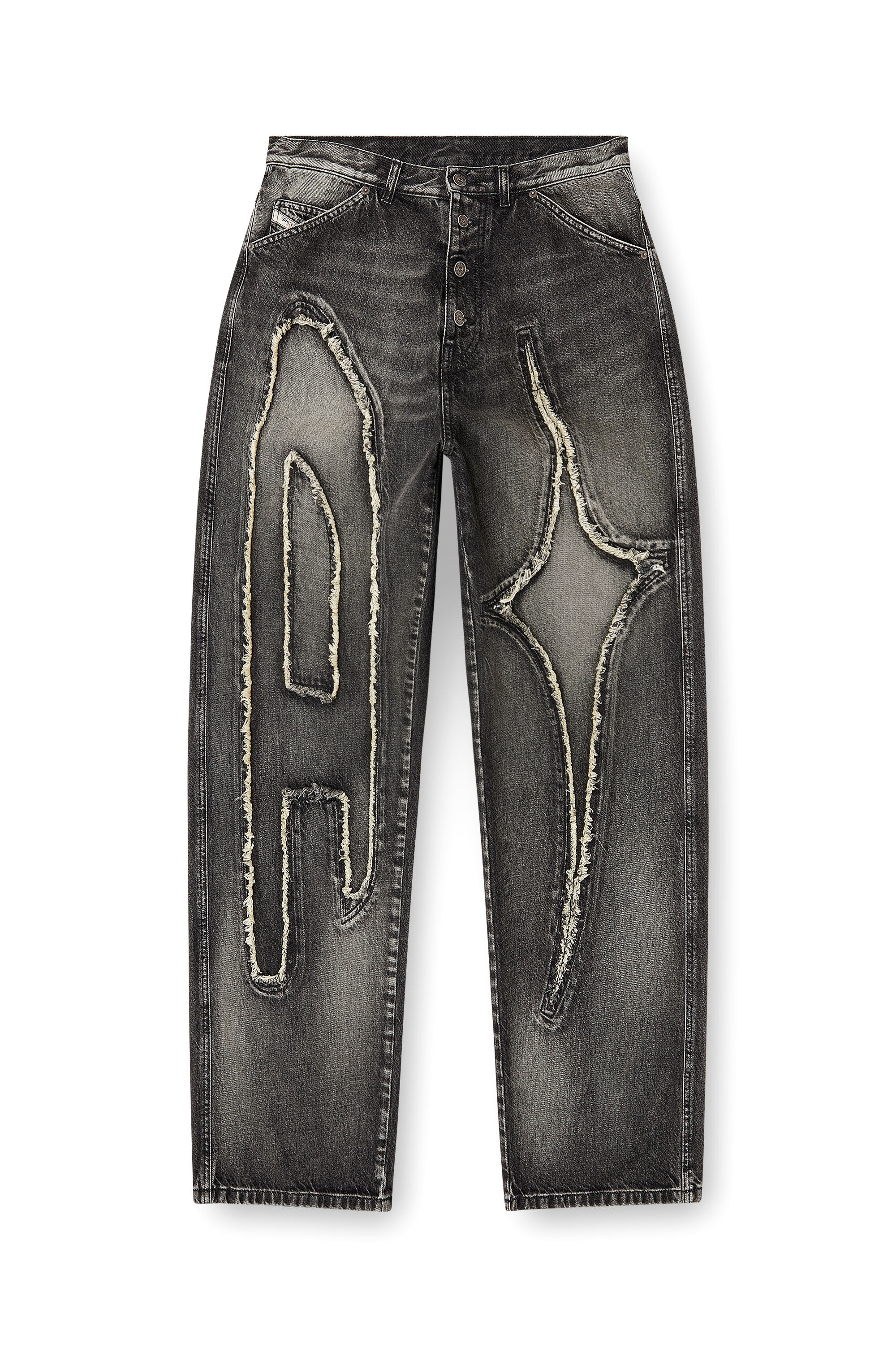 Women's Straight Jeans | Black/Dark grey | Diesel D-ThugClub
