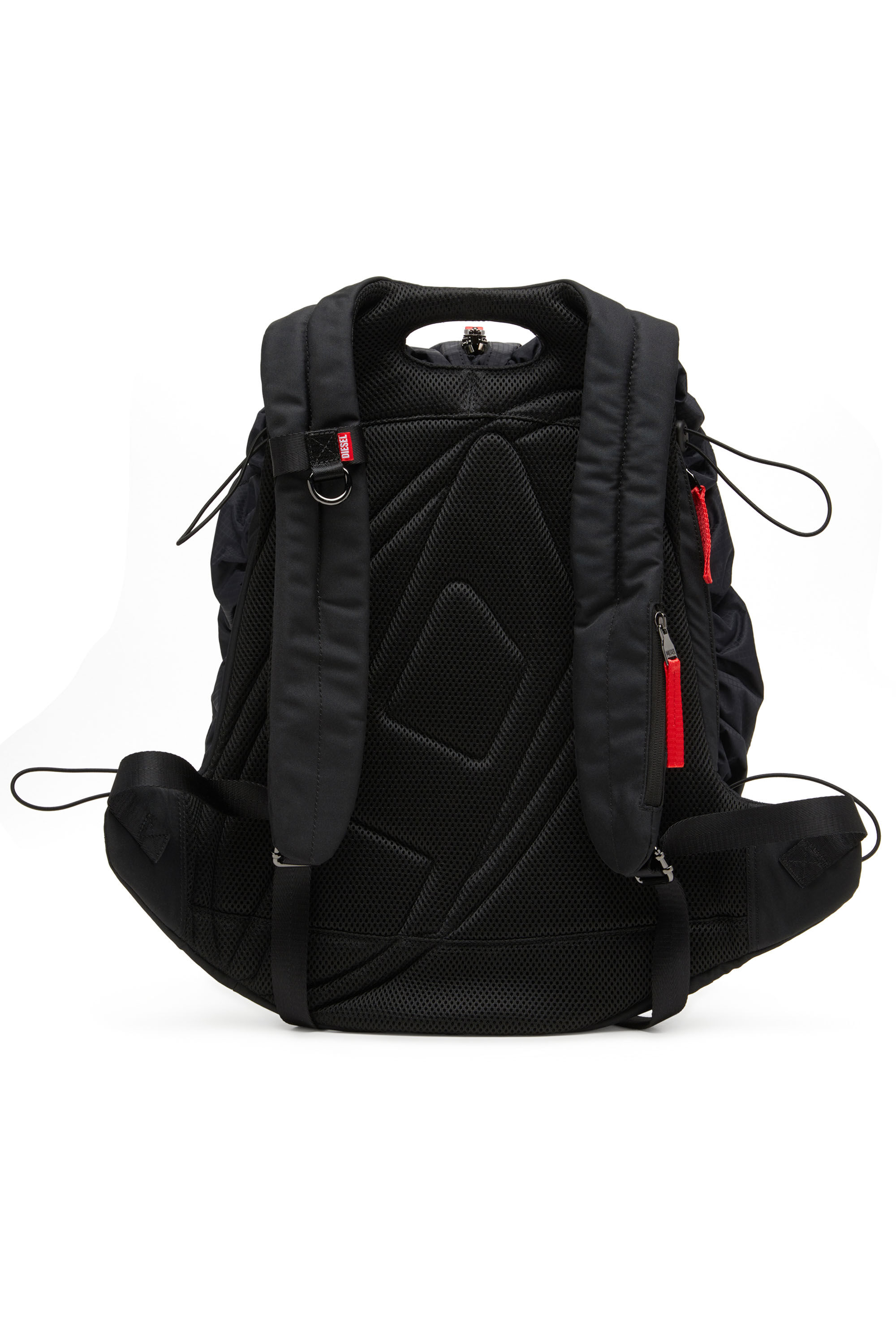 Men's Zip-D-Backpack in check-jacquard shell | Black | Diesel