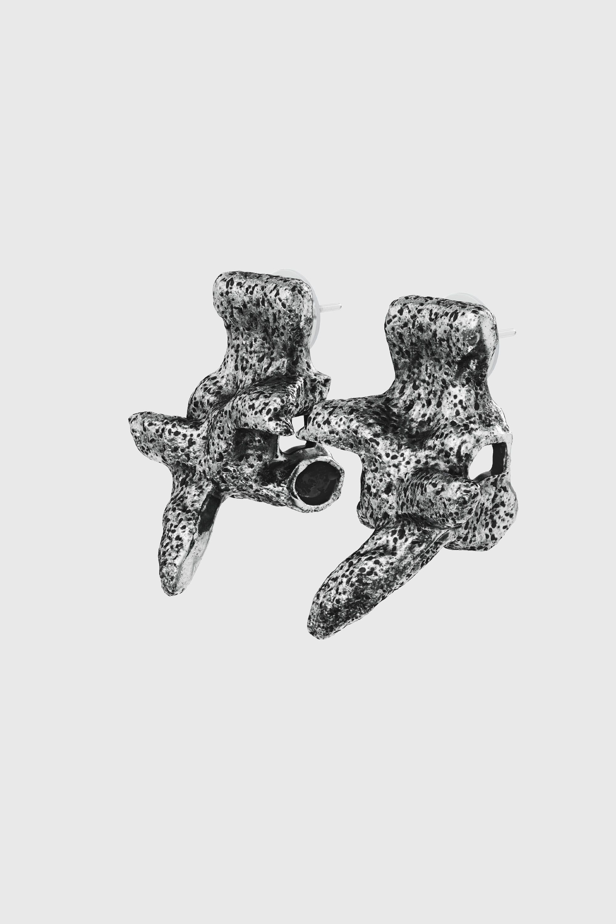 Diesel - DX1710040 JEWELLERY, Unisex's Silver-tone stud earrings in Dark grey - 1