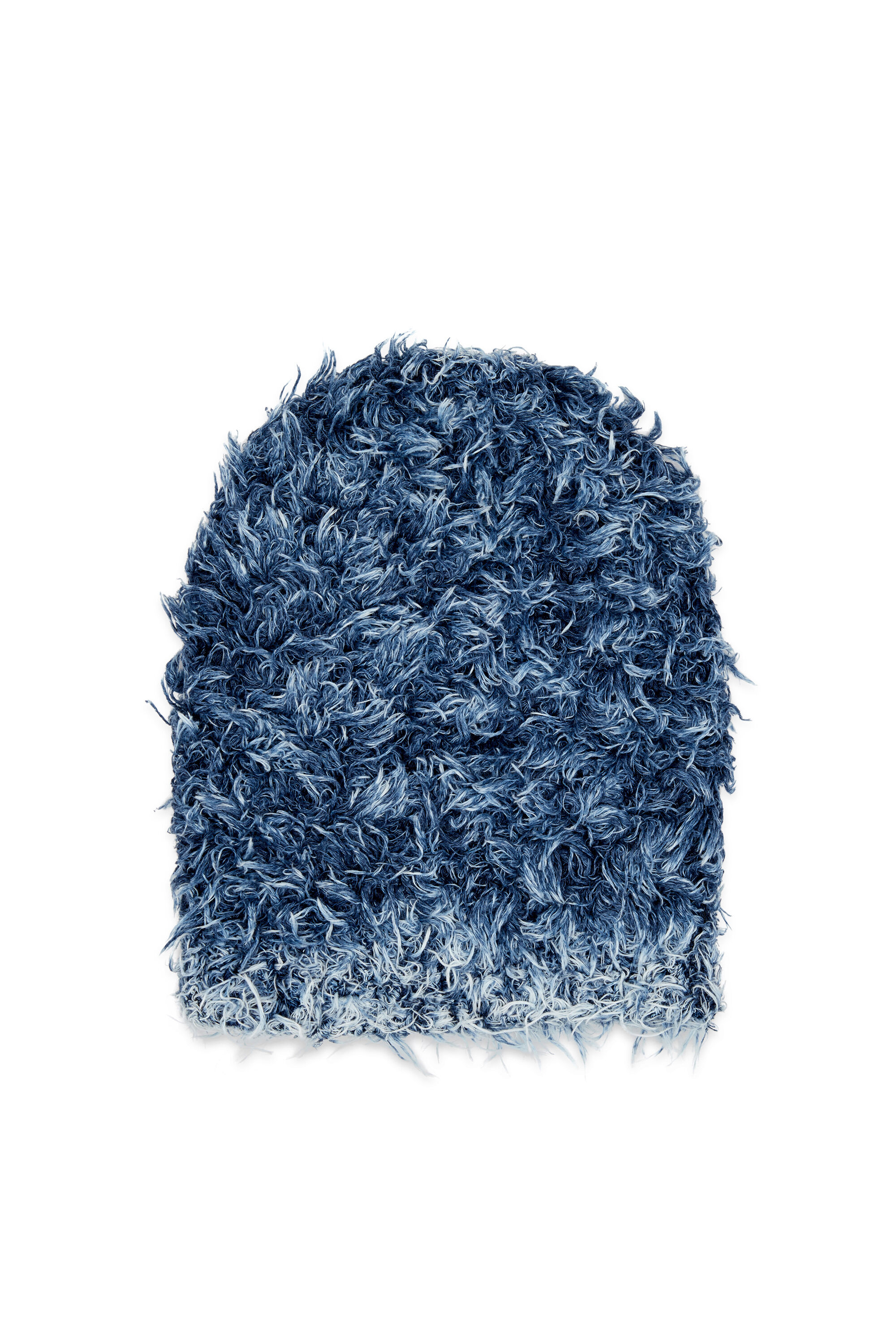 Diesel - K-DAN, Unisex's Fluffy beanie with stone wash effect in Blue - 1