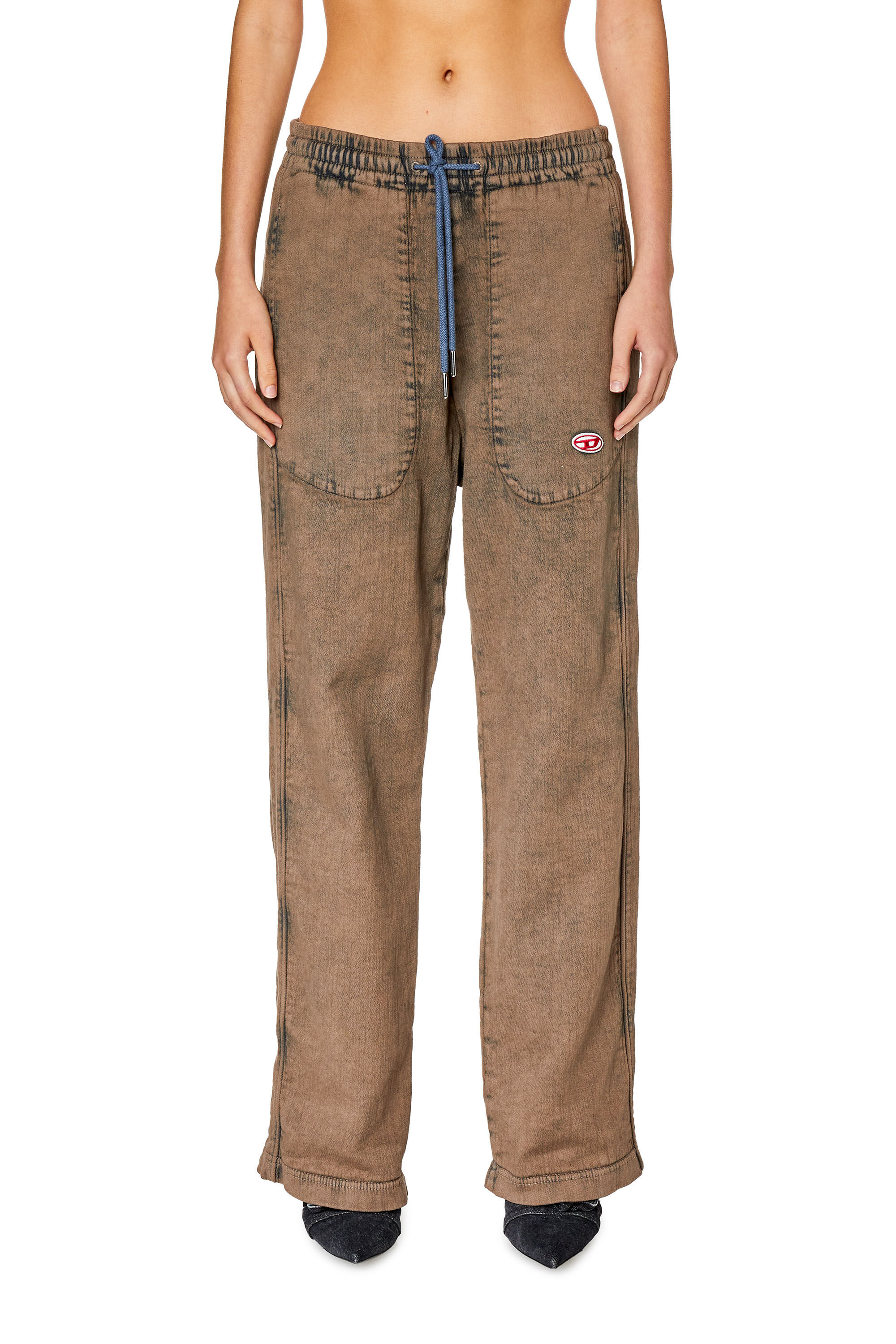 Diesel - Straight D-Martians Track Denim 09H04, Light Brown - Image 6