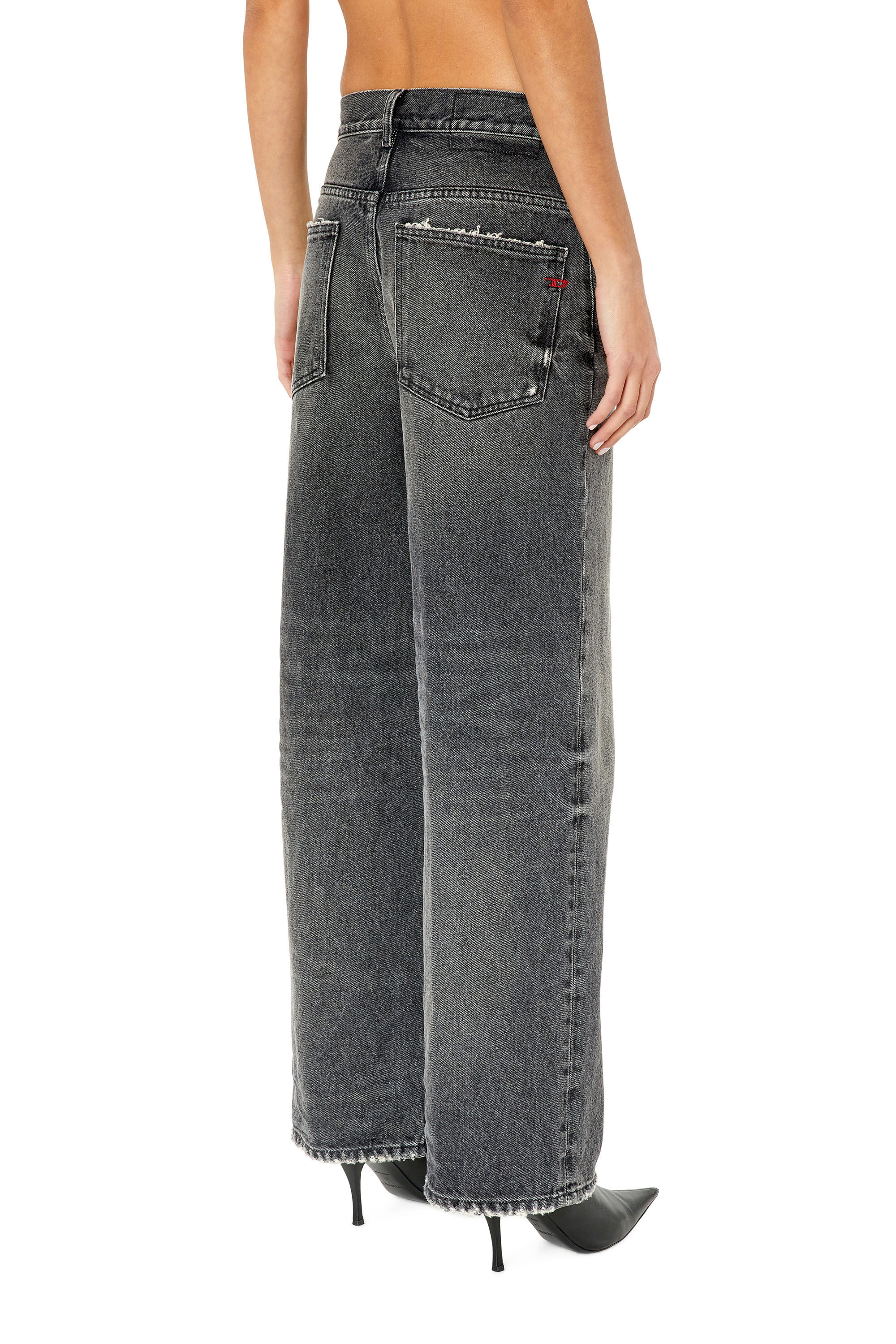 Diesel - 2000 Widee 007K8 Bootcut and Flare Jeans, Black/Dark grey - Image 4