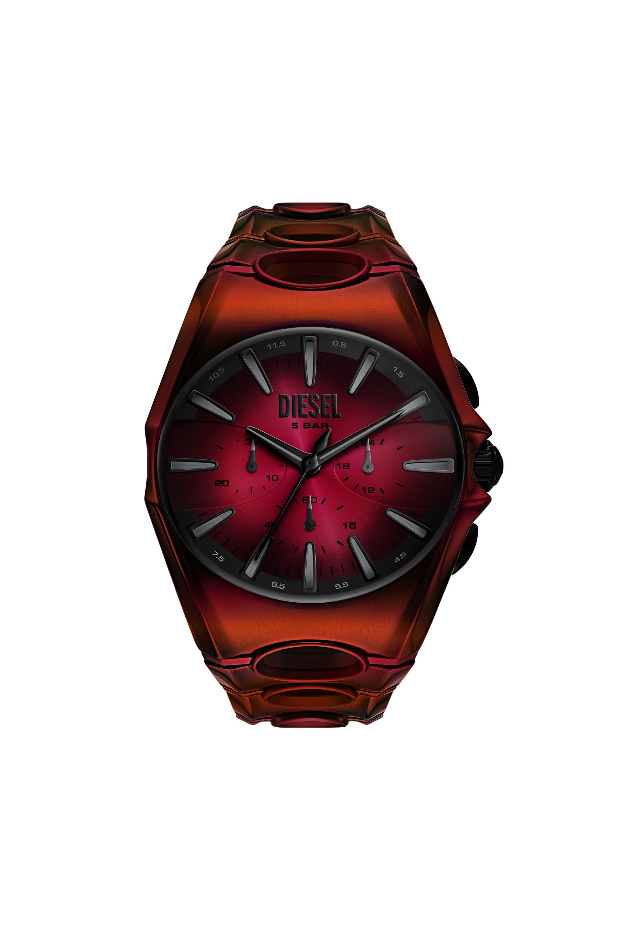 Men's D-Curve red stainless steel watch | Red | Diesel